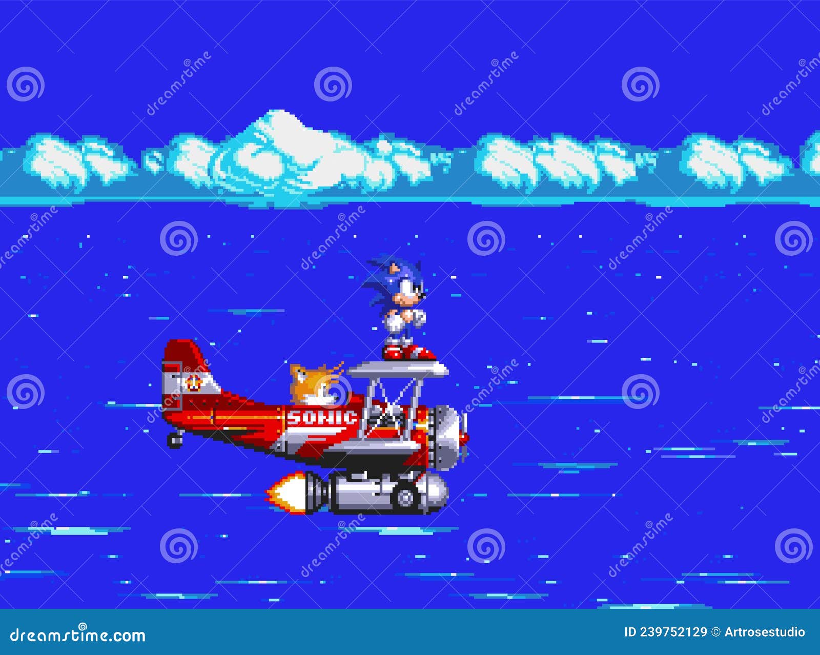 Set 1 of Sonic Moves, Art of Sonic the Hedgehog 3 Classic Video