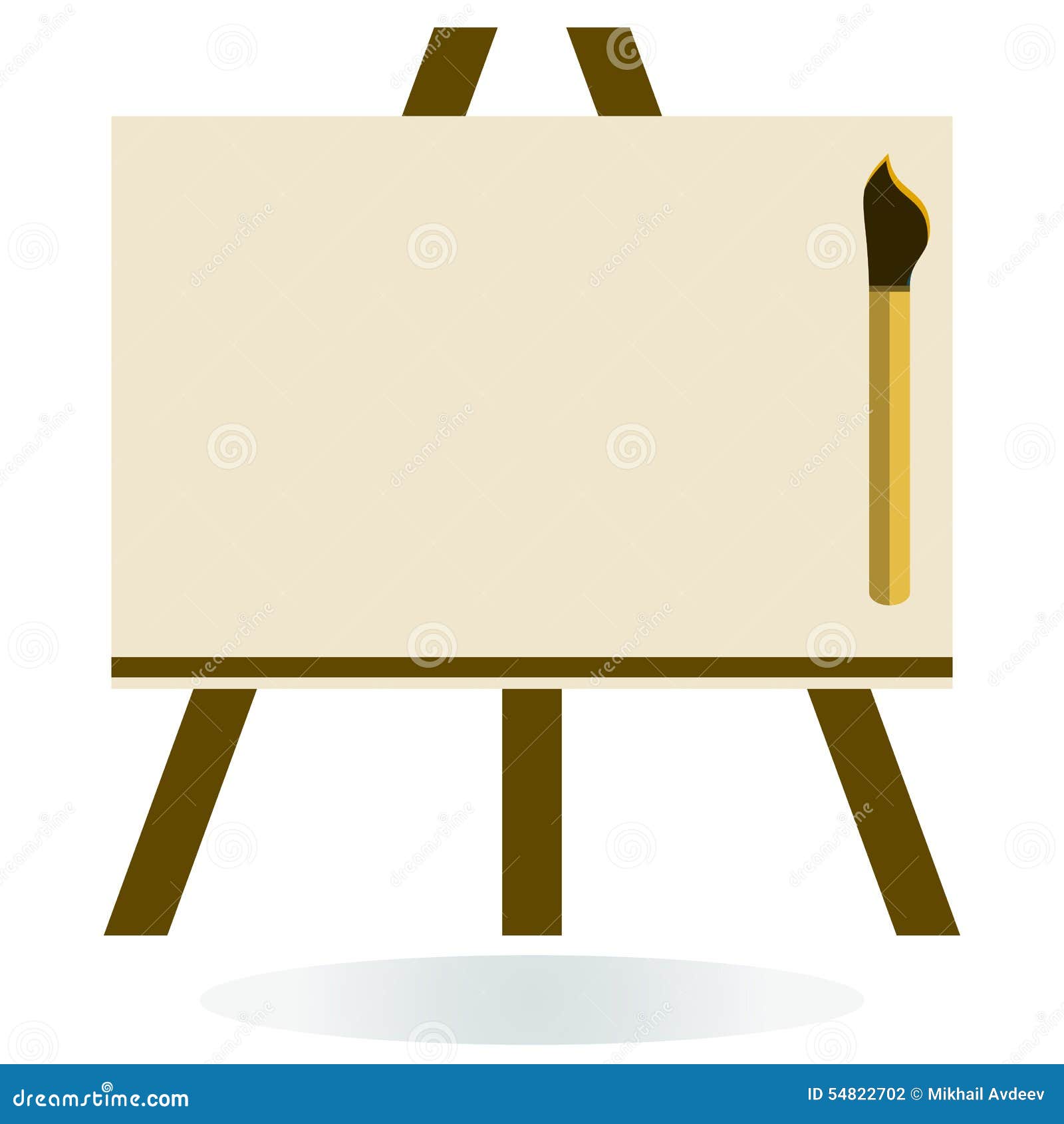 Art Stand stock vector. Illustration of canvas, sketch - 54822702