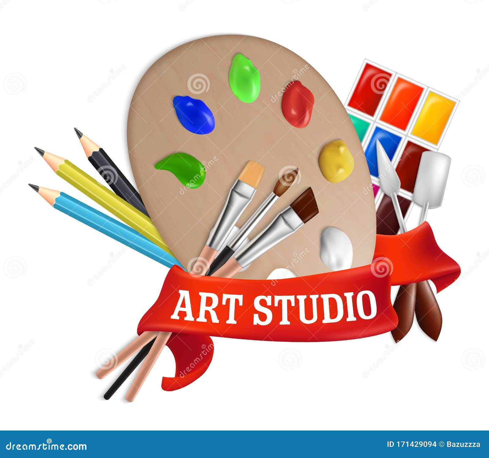 Palette Fine Art Supplies Logo, Logo Templates