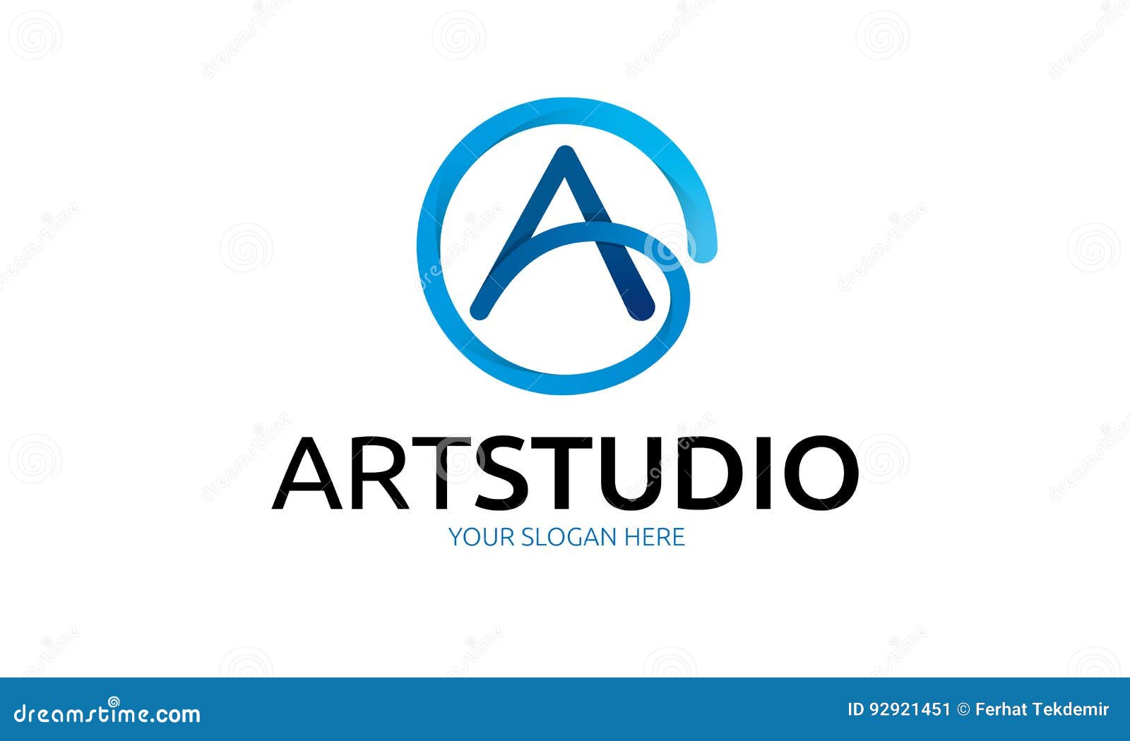 Art Studio Logo vektor illustrationer. Illustration av bokstav 92921451