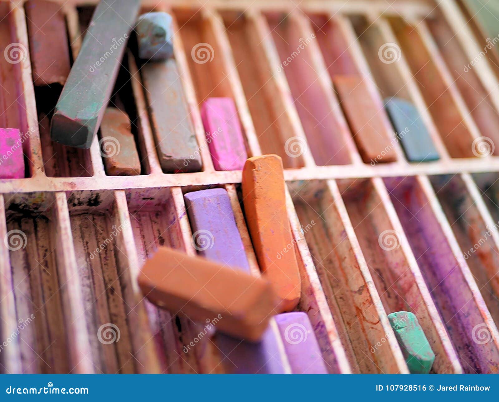 Art Supplies: Color Chalk Pastels Stock Photo - Image of creative