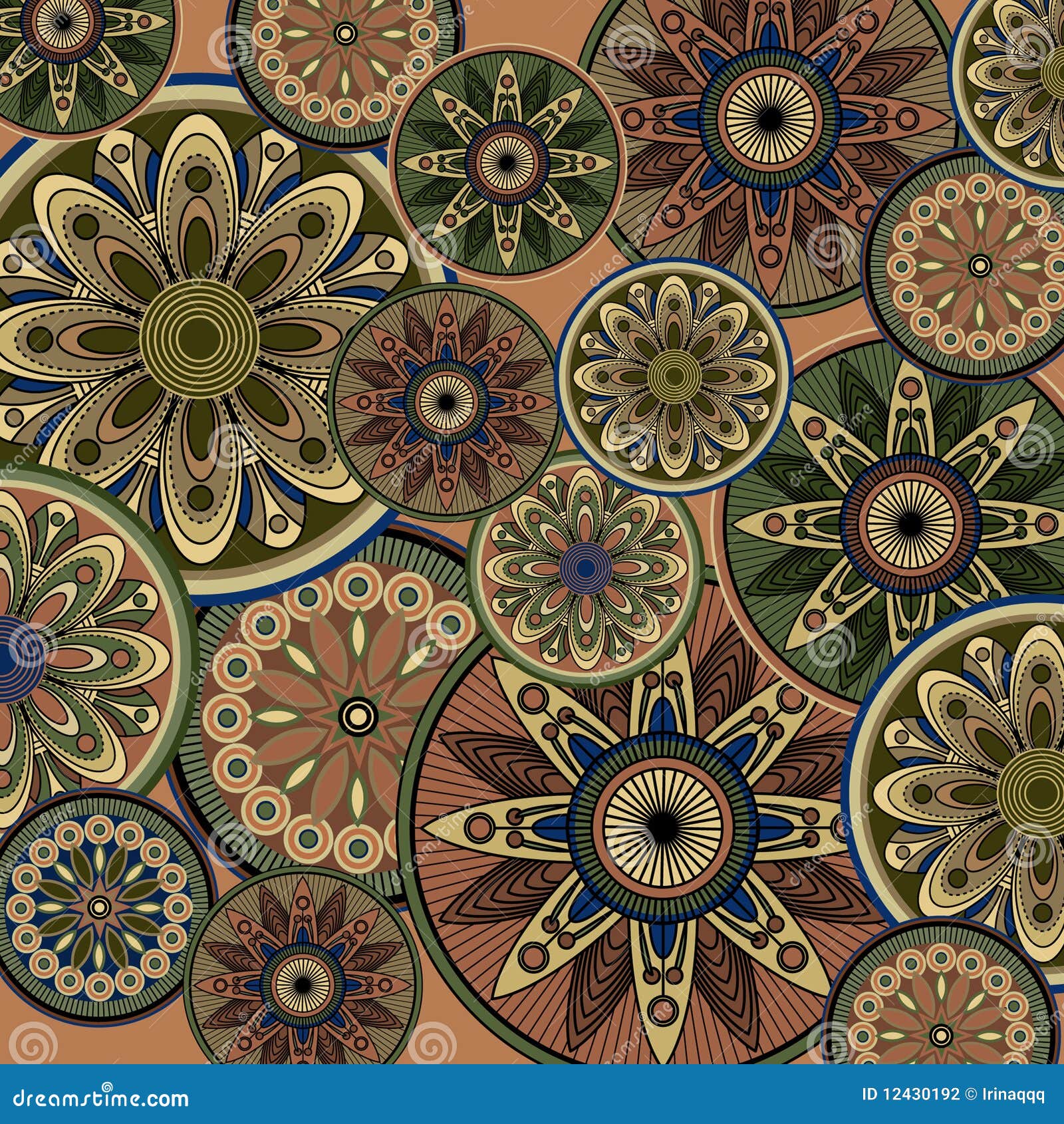 Art Vintage Floral Background Stock Illustration Illustration of