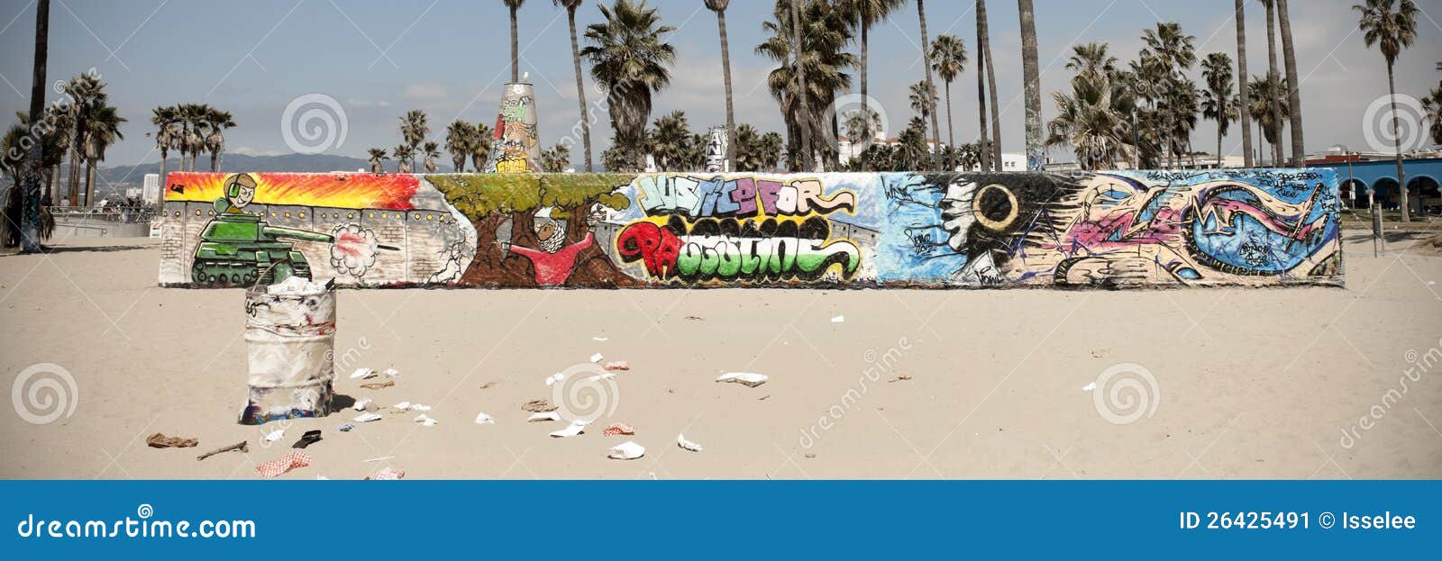 Art Walls on Venice Beach, Los Angeles Editorial Photo Image of sand