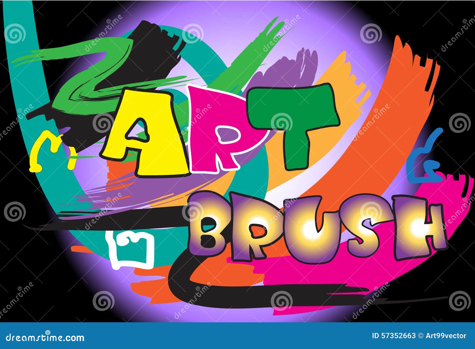 Art Word Pop Art Stock Illustration Image 57352663 Art Word Pop Art Stock Illustration Image 57352663