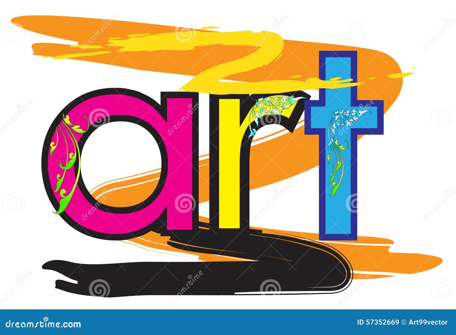 Art word pop art stock illustration Illustration of Art word pop art stock illustration Illustration of