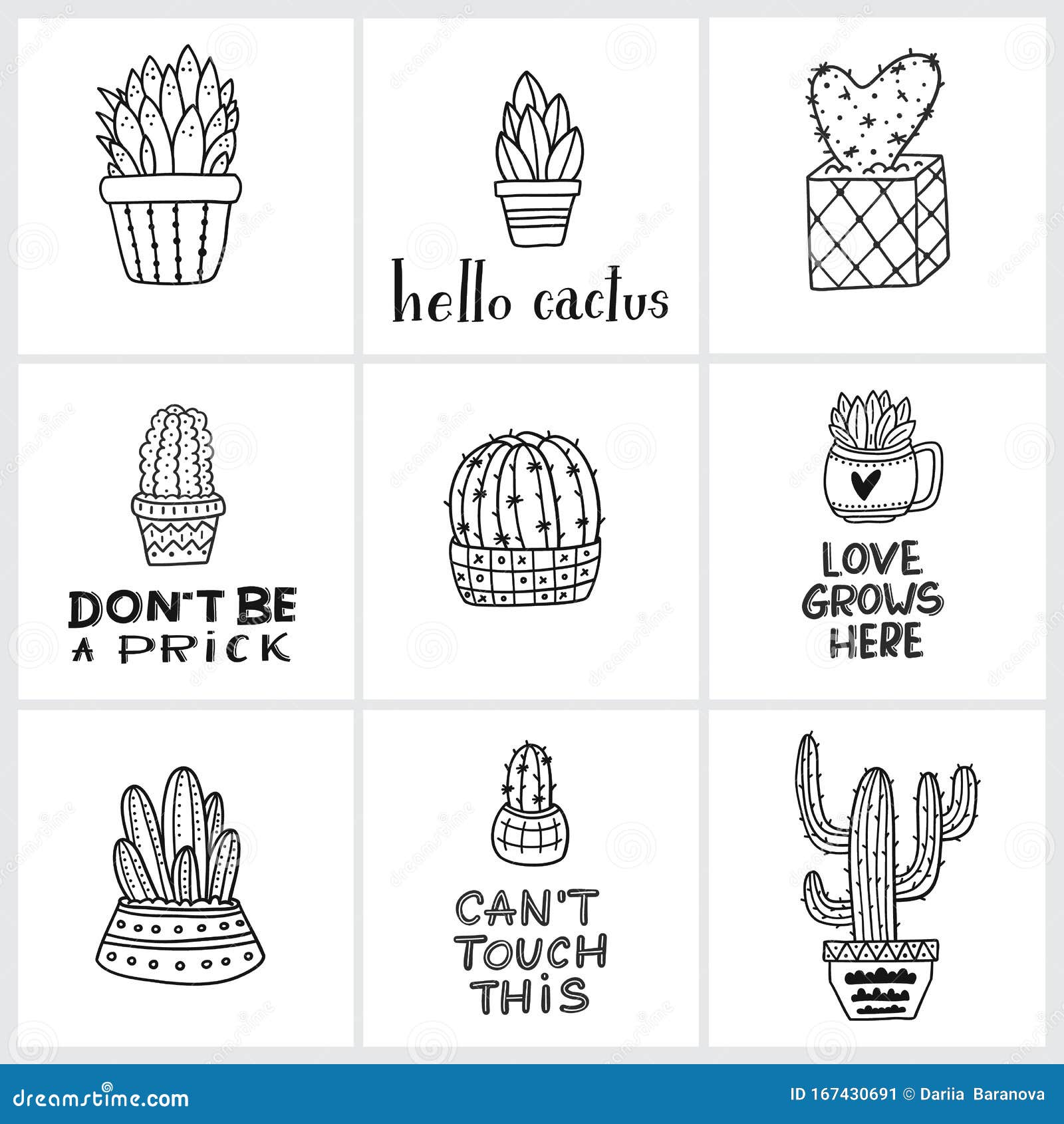 Imagens vetoriais Cactus design