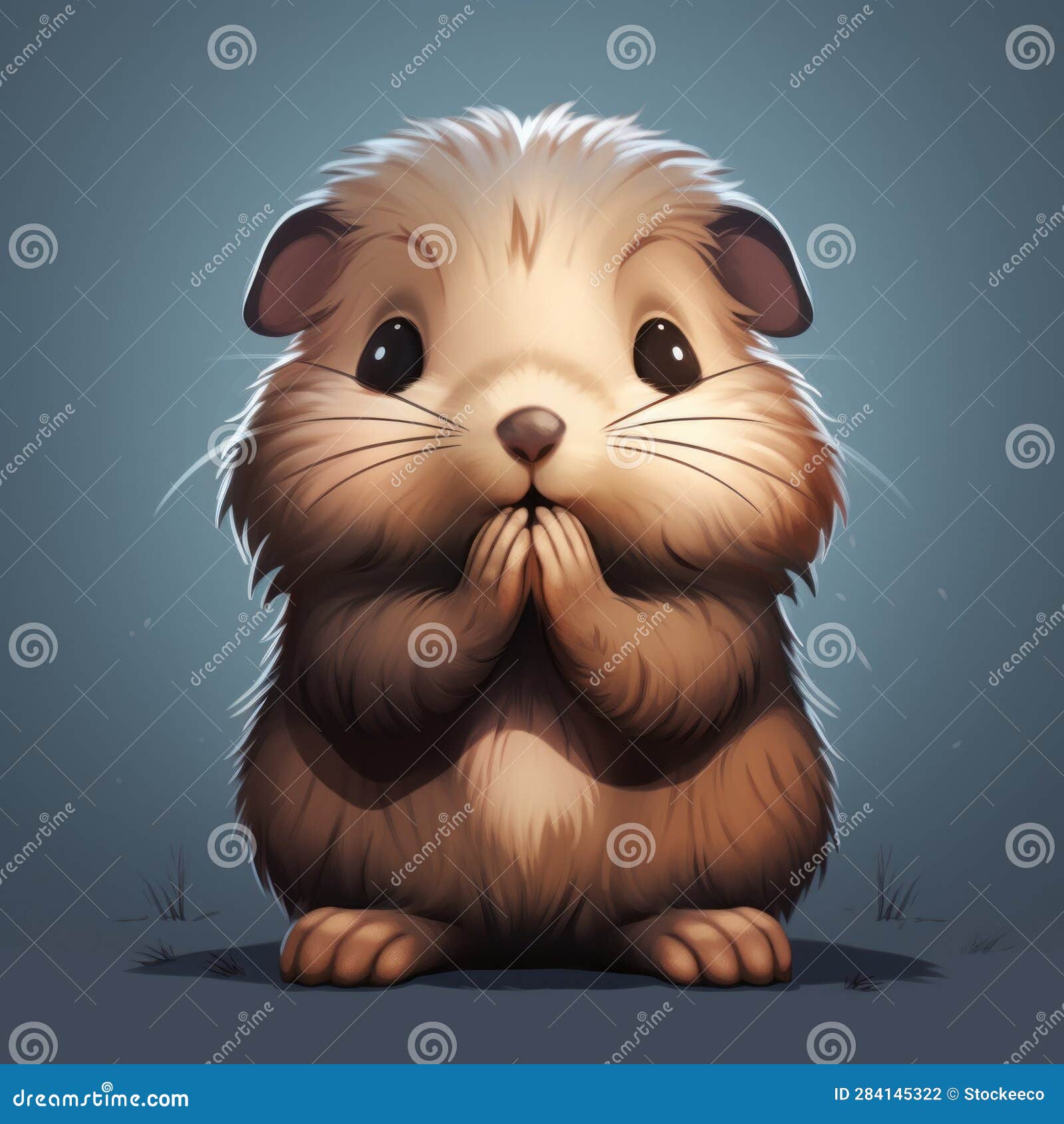 Fundo Desenho De Hamster De Desenho Animado Fácil E Fofo Fundo