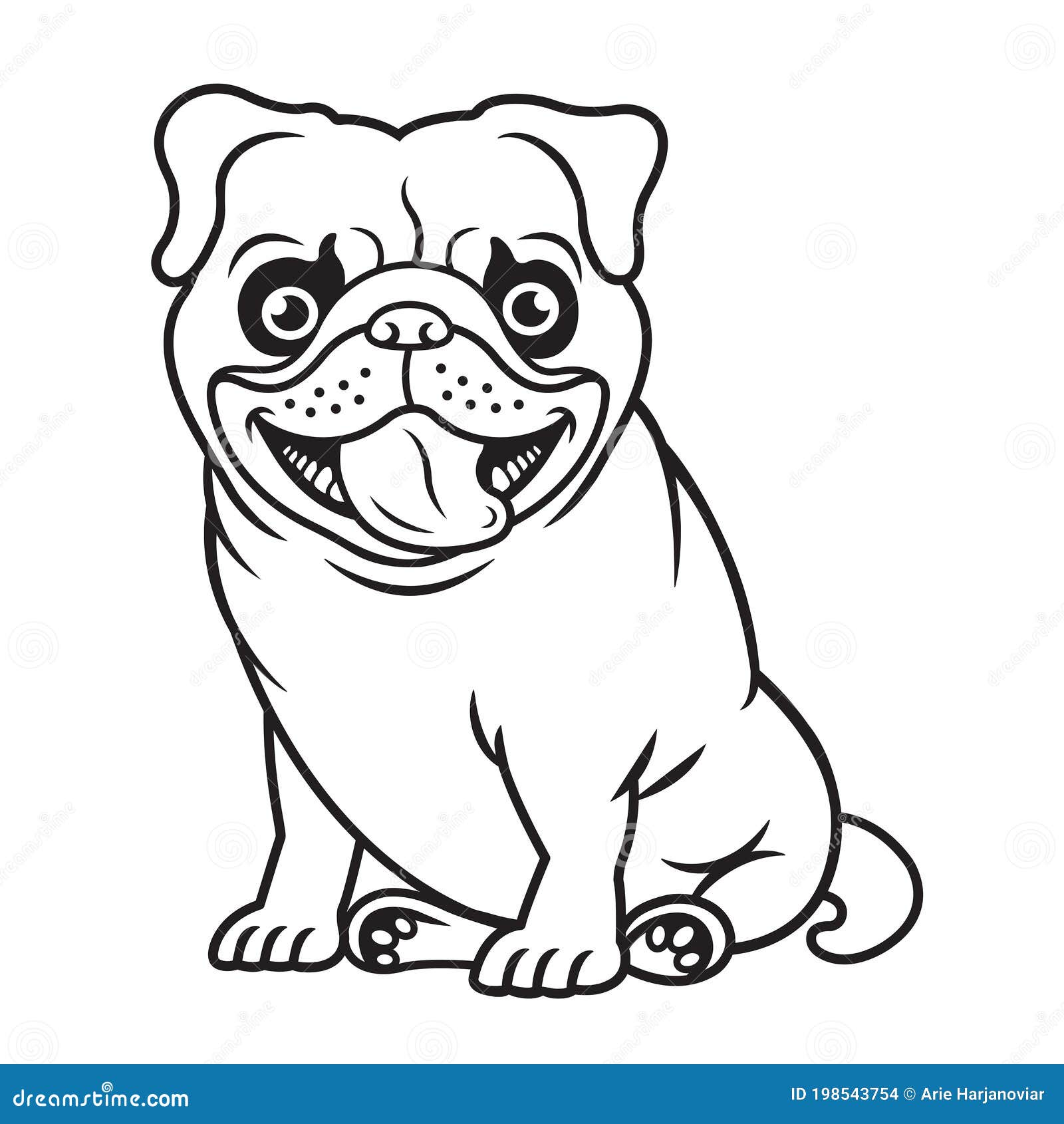 Arte De La Línea De Perro Lindo En Blanco Y Negro Ilustración del Vector - Ilustración de divertido, perezoso: 198543754 Arte De La Línea De Perro Lindo En Blanco Y Negro Ilustración del Vector - Ilustración de divertido, perezoso: 198543754