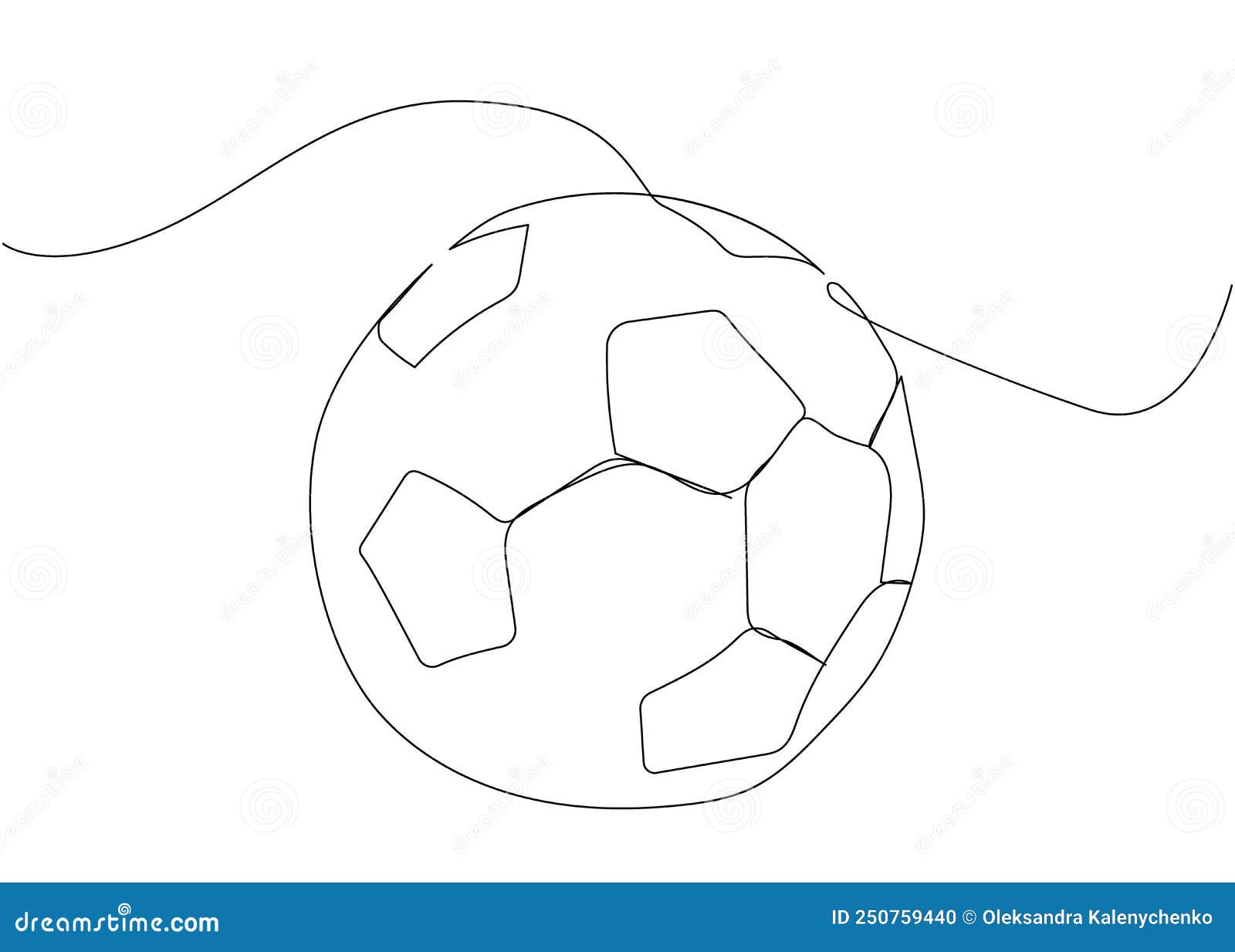 Desenho de linha de pessoas jogando futebol