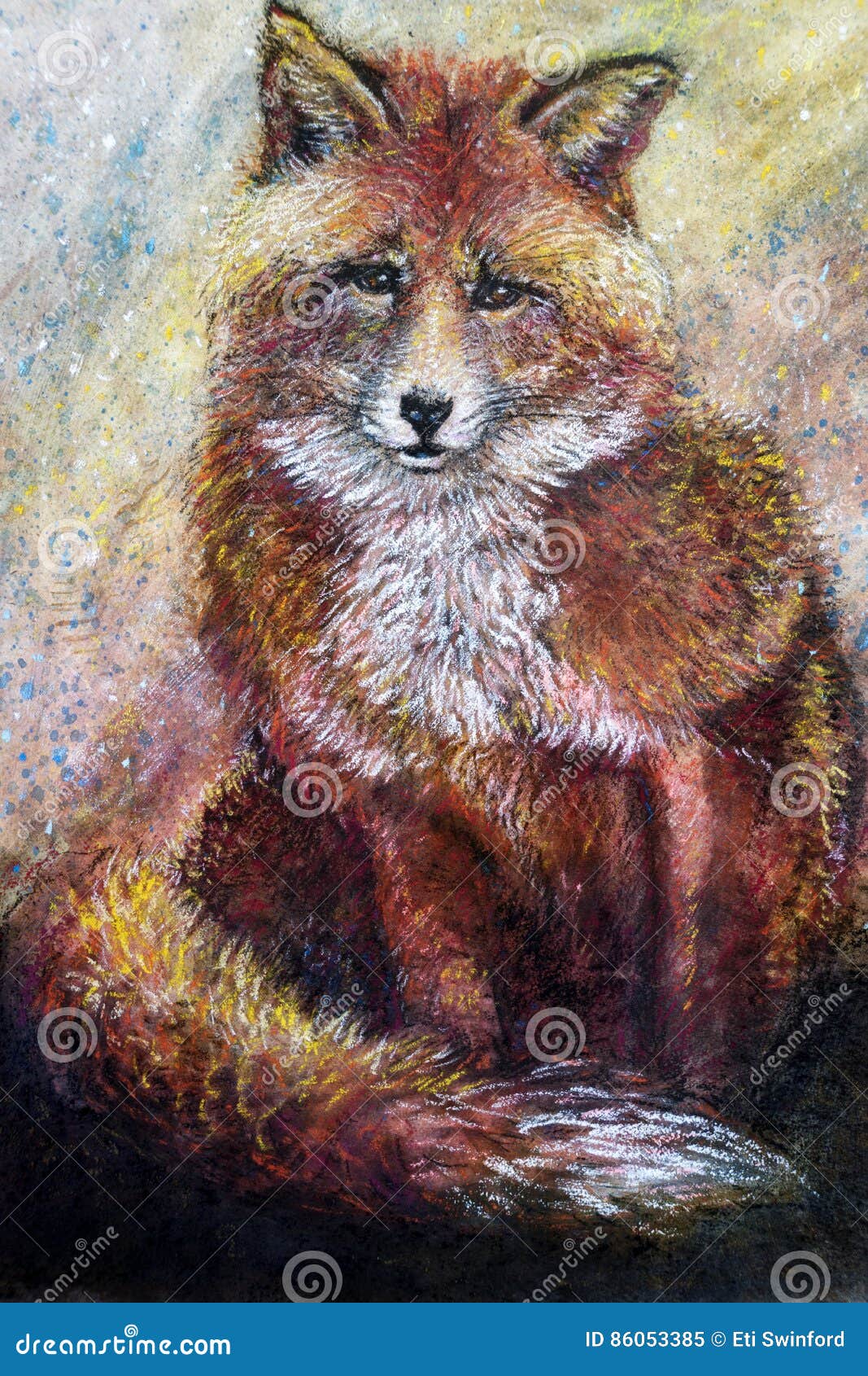 Arte della volpe rossa