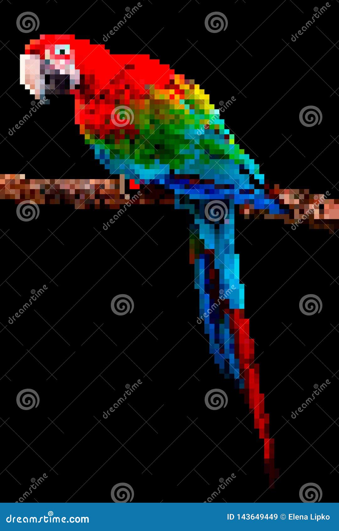 Conjunto de pássaros pixel vetor(es) de stock de ©Sergeymarkov 175013138