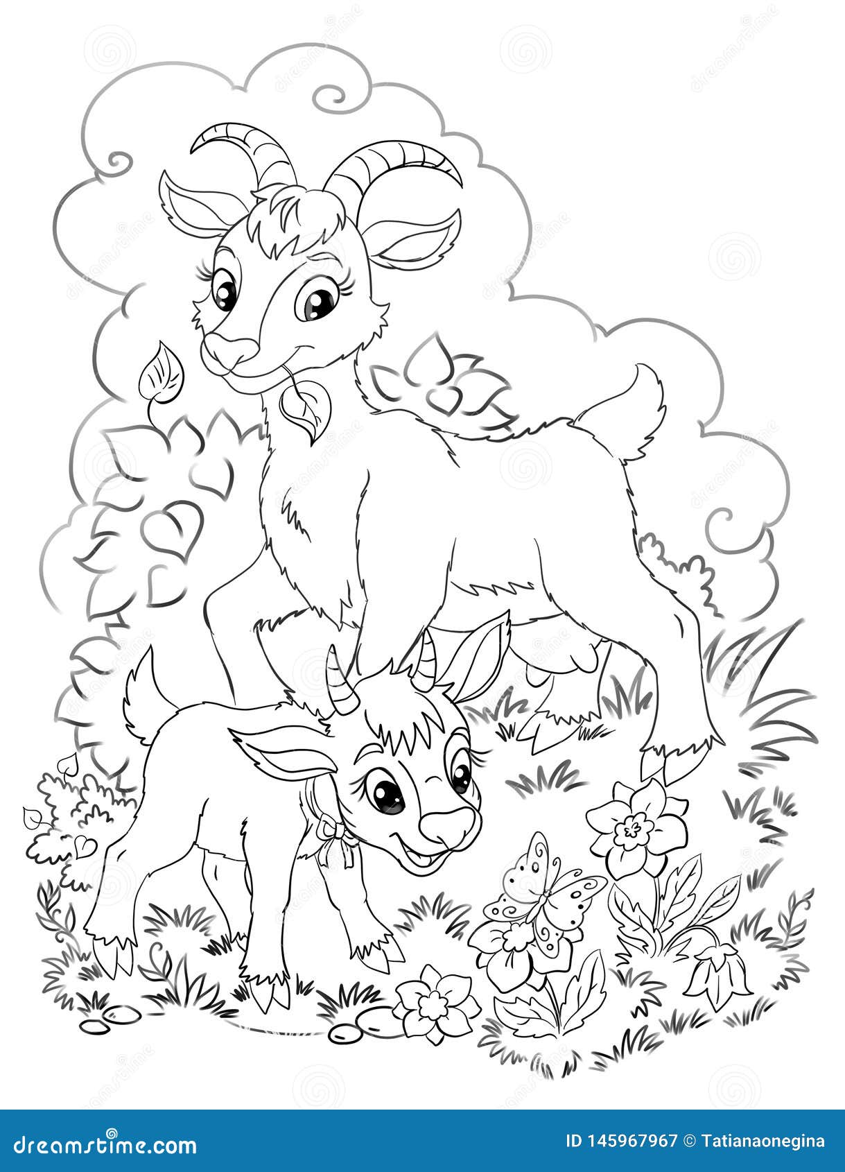 Desenho de Cabra para Colorir - Colorir.com