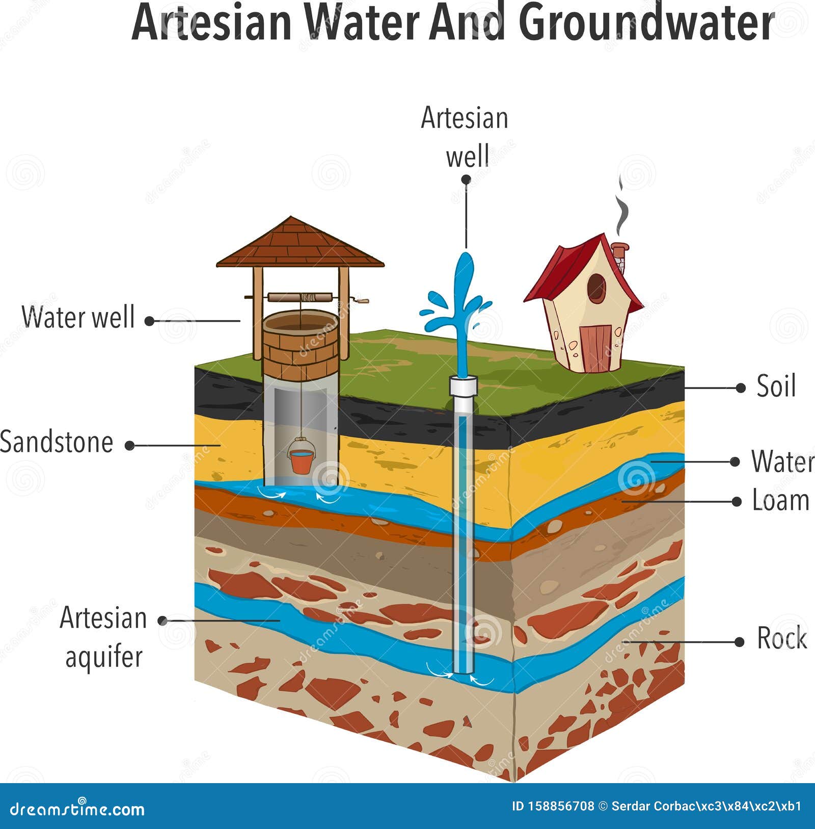 artesian water and groundwater  
