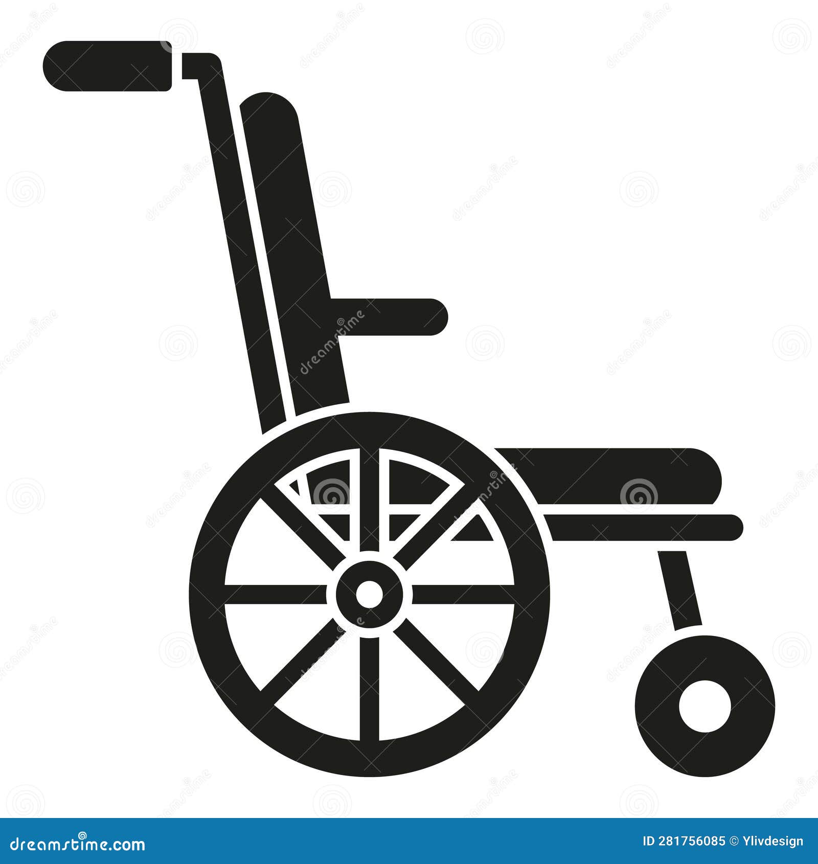 Arthritis Wheelchair Icon Simple Vector. Pain Joint Stock Illustration