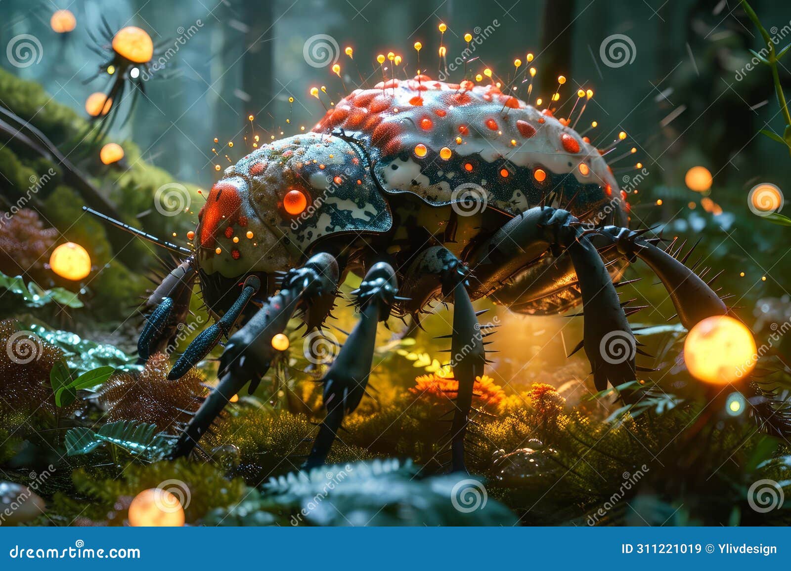 arthropod antient fantasy image. generate ai