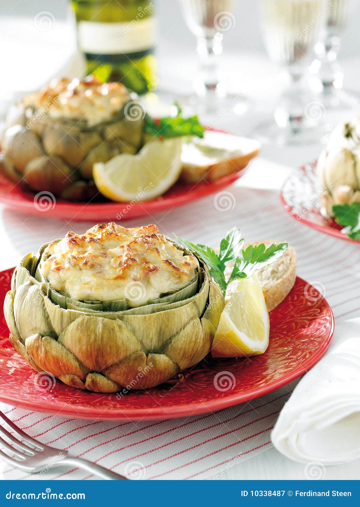 Artichoke dish stock image. Image of serving, restaurant 10338487