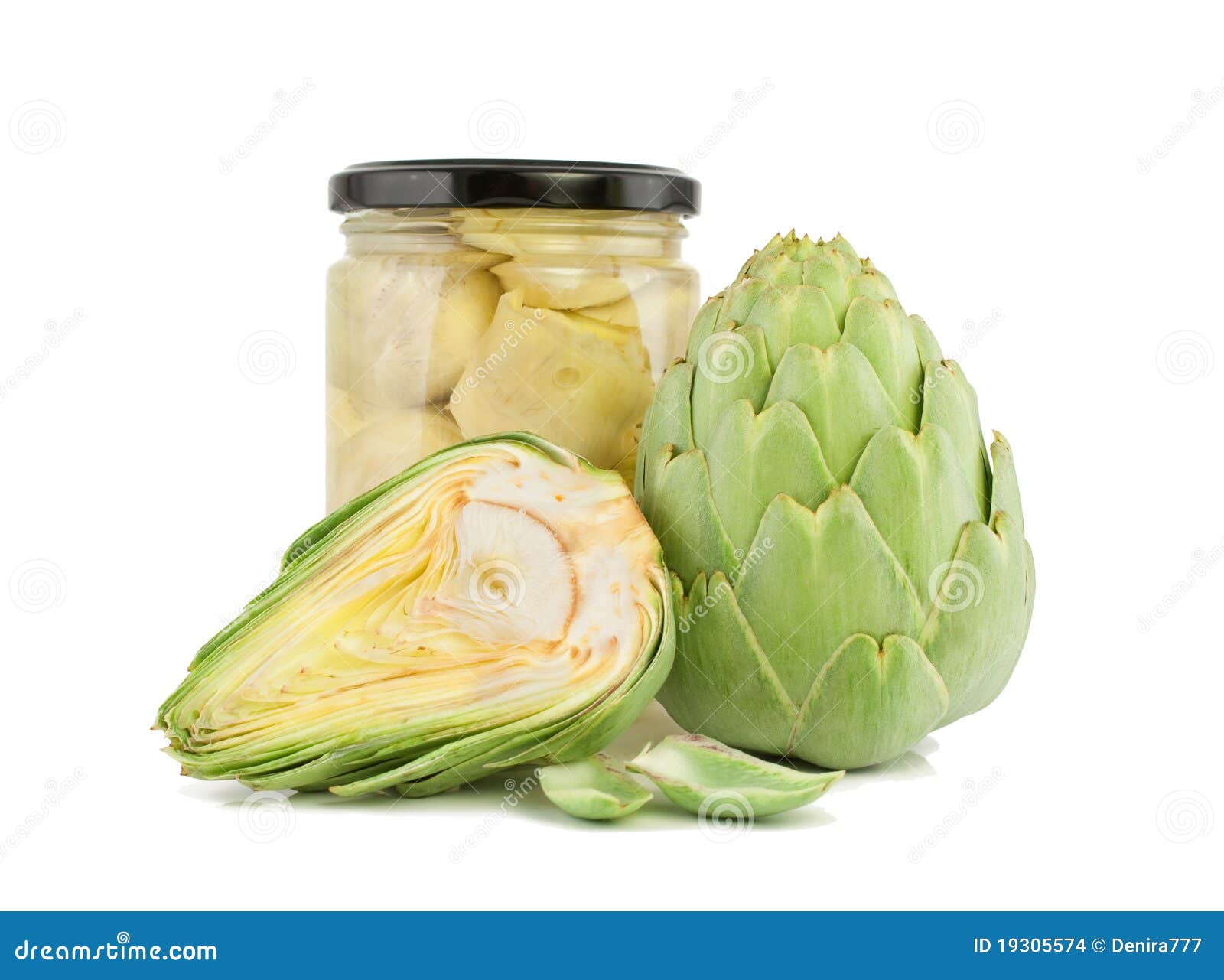 Artichoke Fresh and Preserved Stock Photo Image of produce, glass
