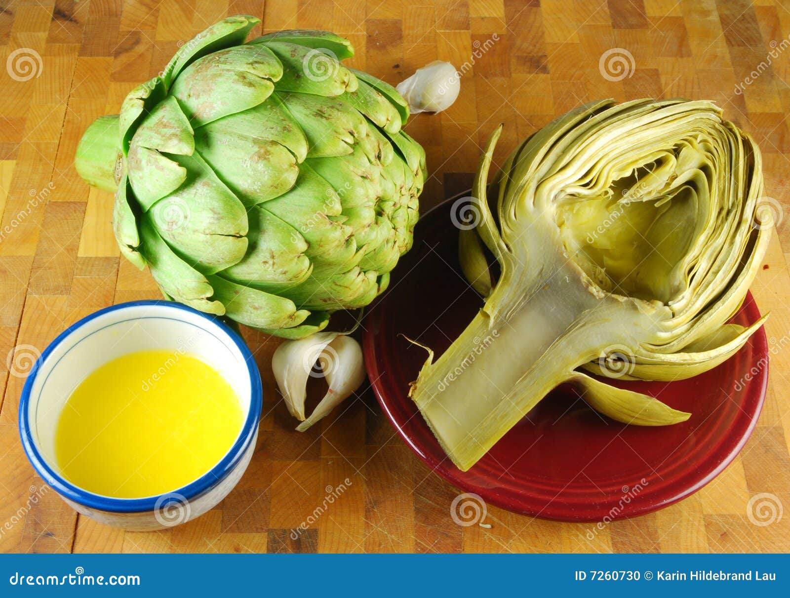 artichokes and butter