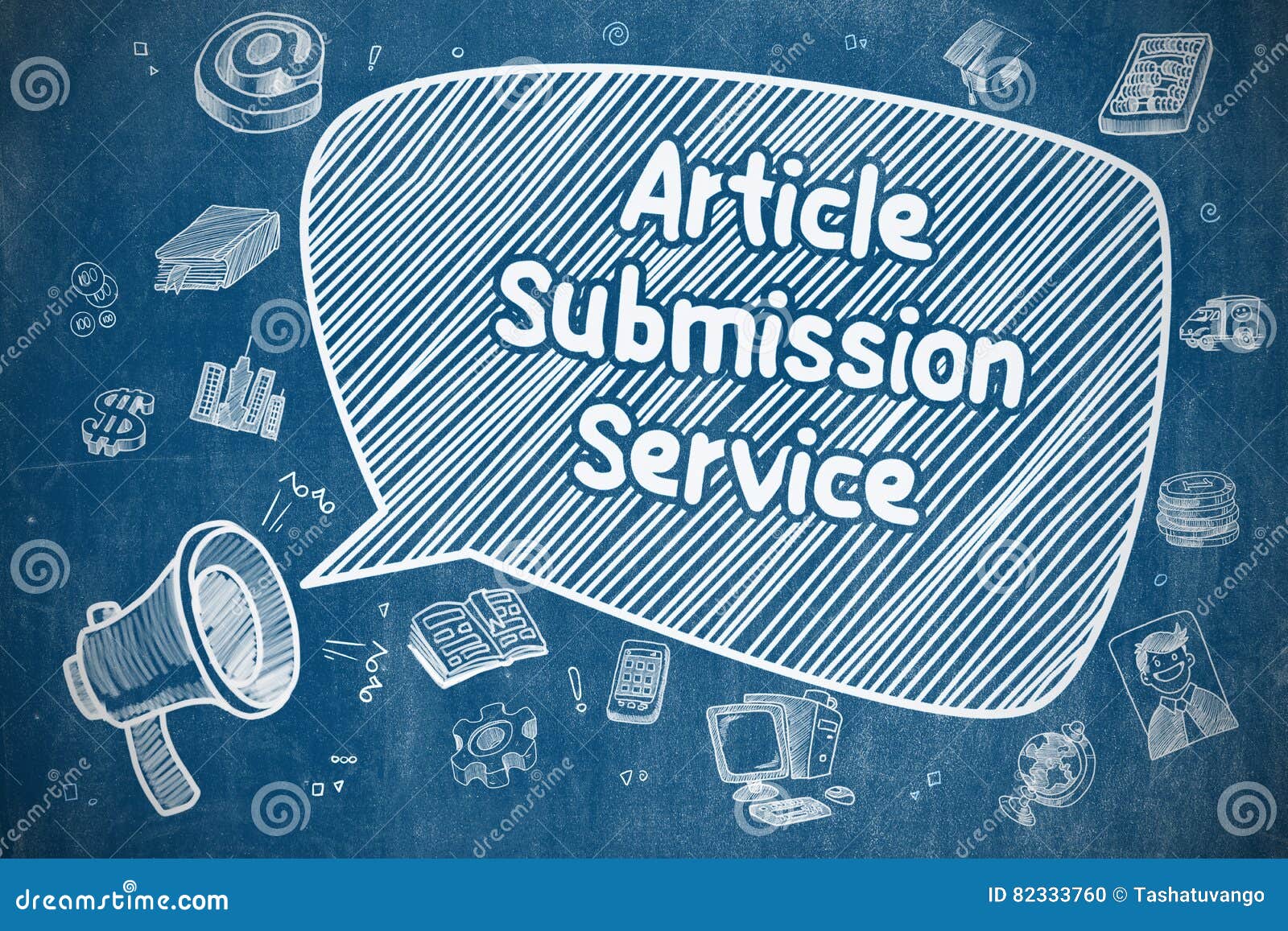 article submission service - business concept.
