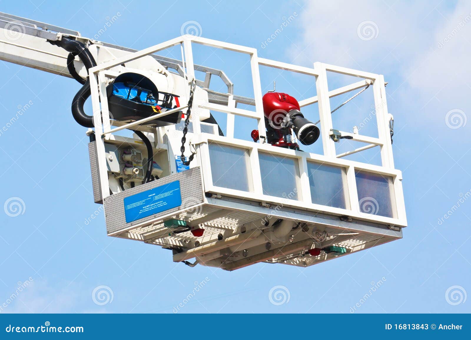 Articulated Aerial Hydraulic Platform Stock Image Image of machinery