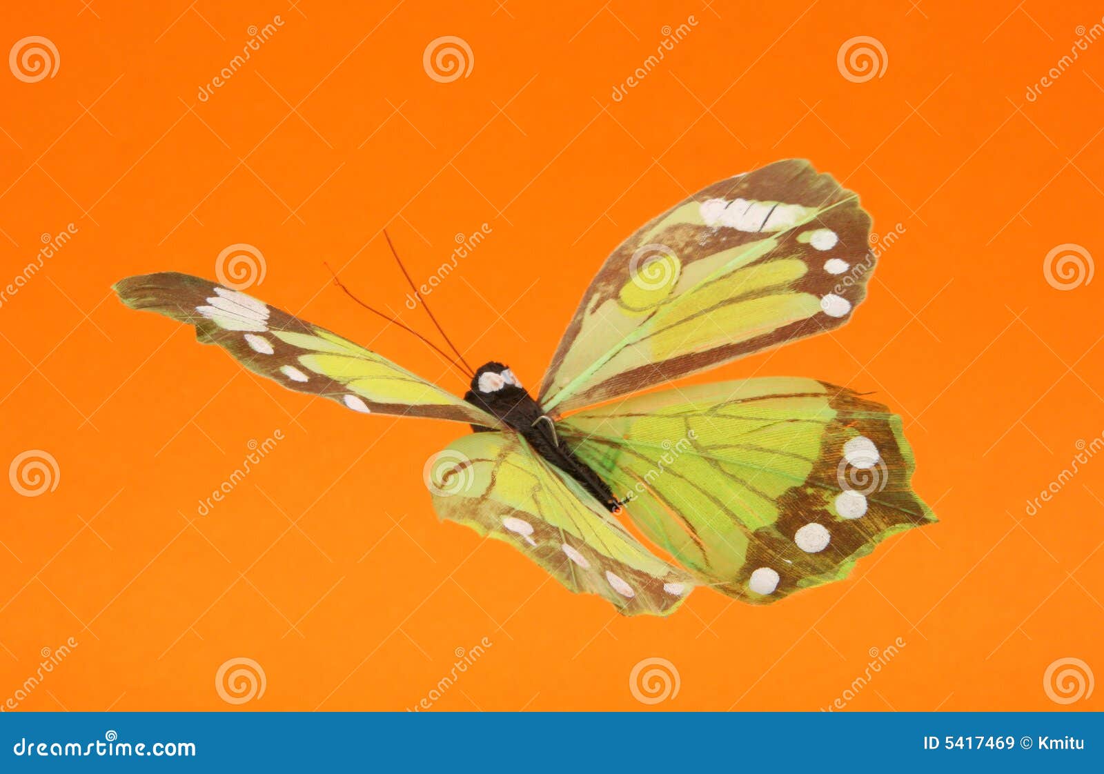 Artificial Butterfly in Flight Stock Image Image of antenna, closeup