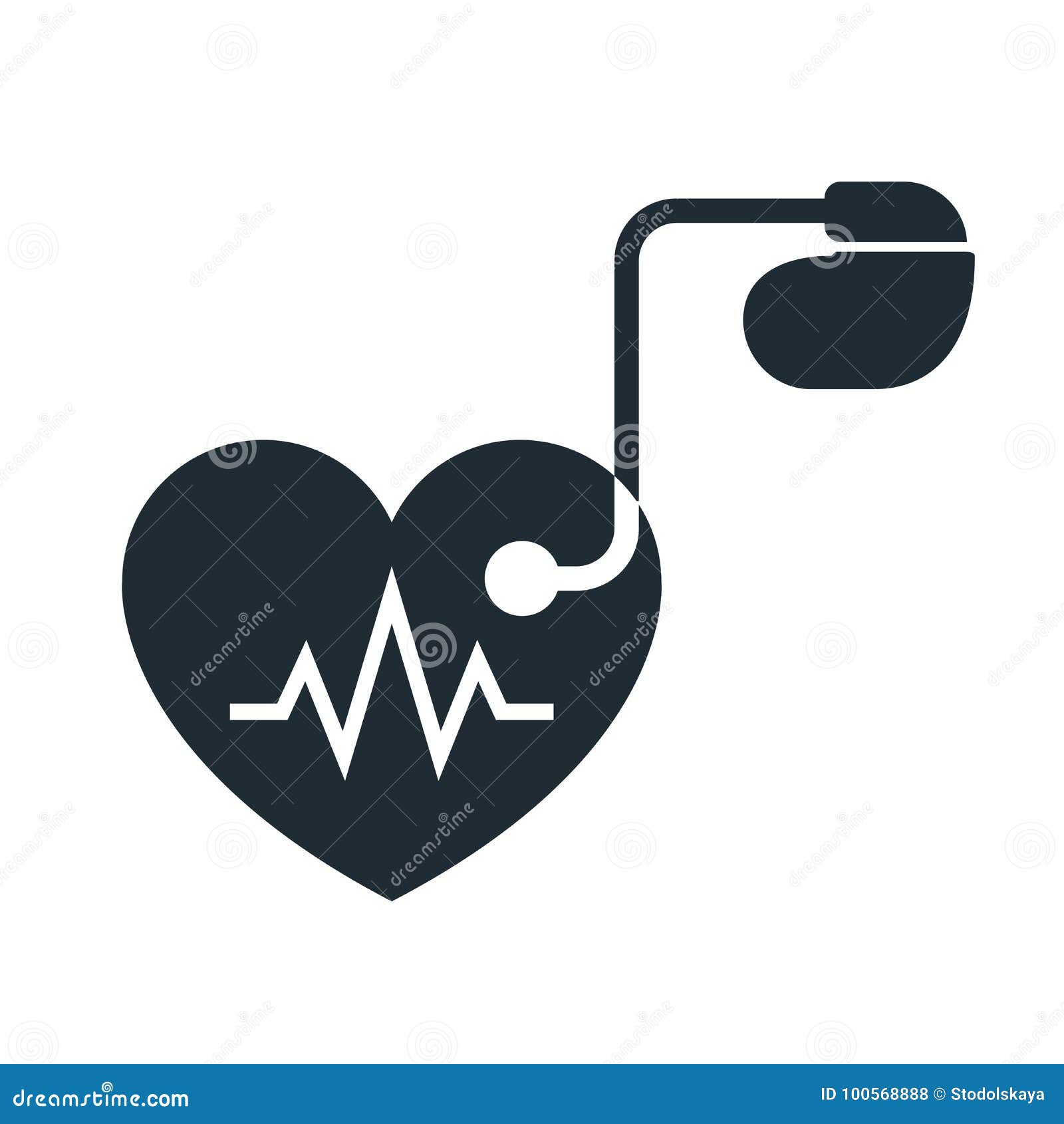 artificial cardiac pacemaker icon