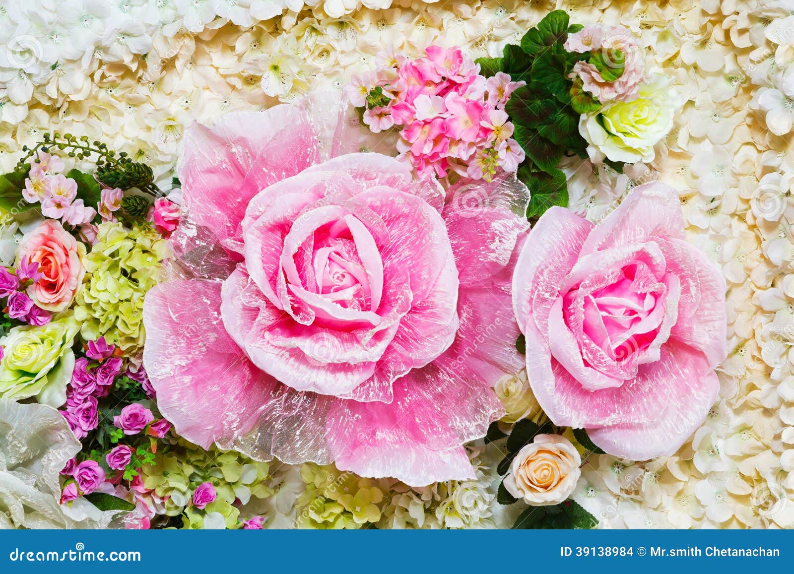 Artificial Flower Background Stock Photo Image of decoration, detail