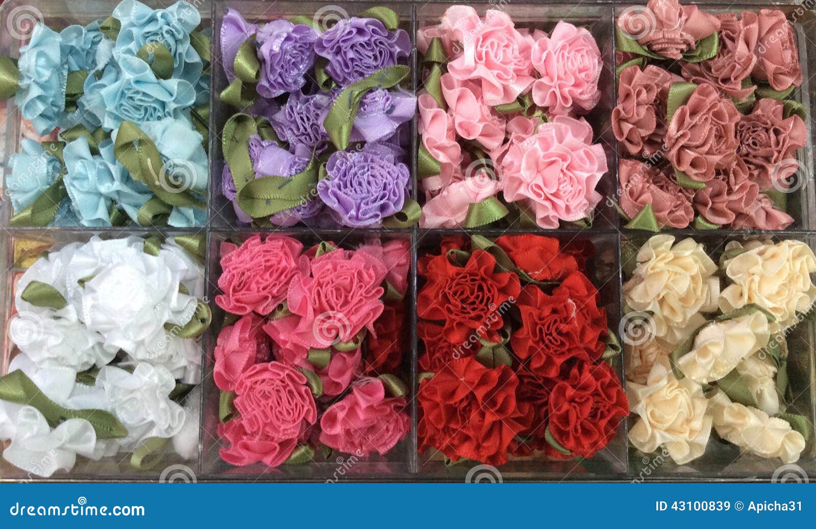 Artificial flower pattern. editorial stock image. Image of pattern
