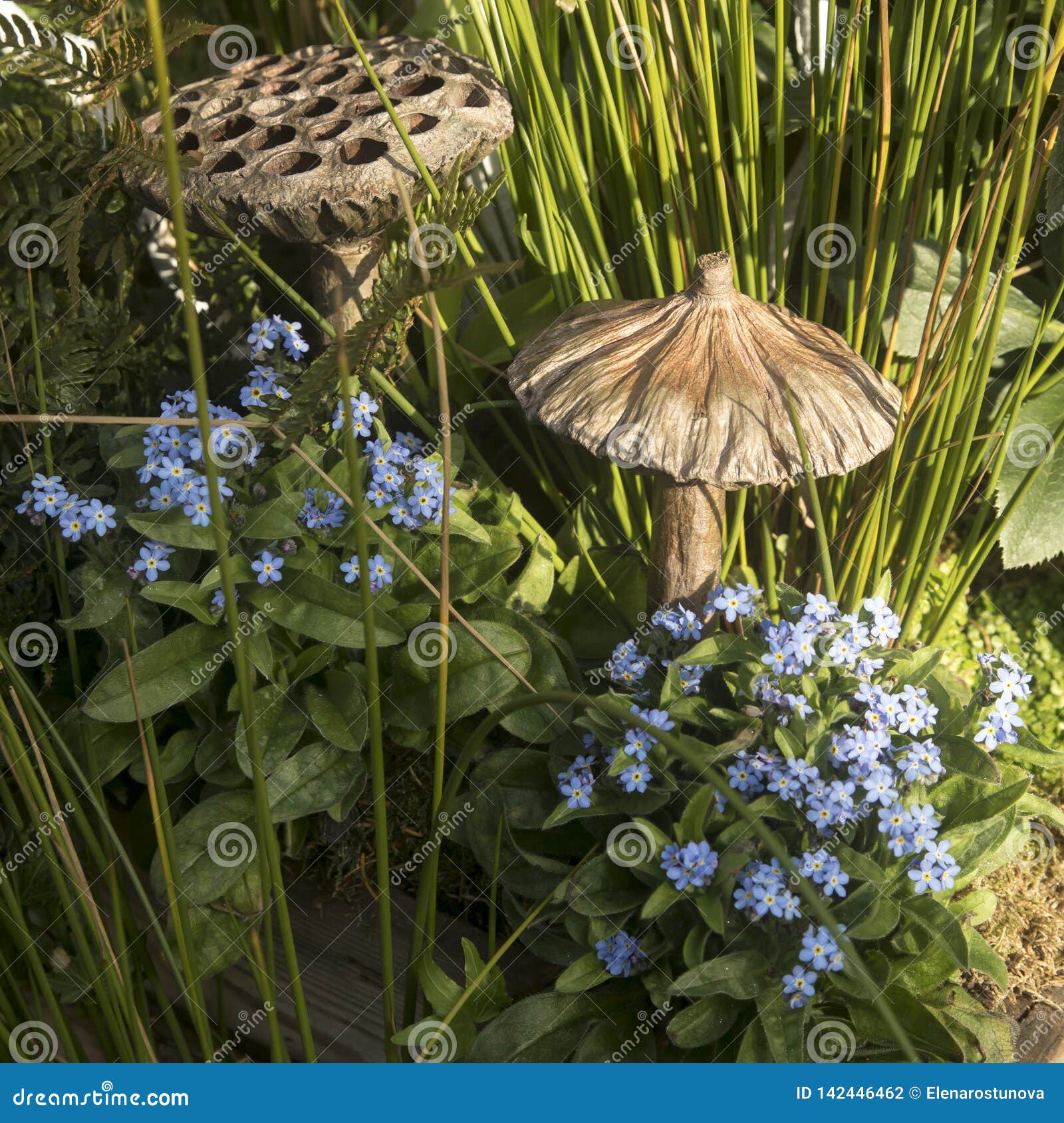 Artificial Flowers on Covent Garden As a Decorations Stock Photo