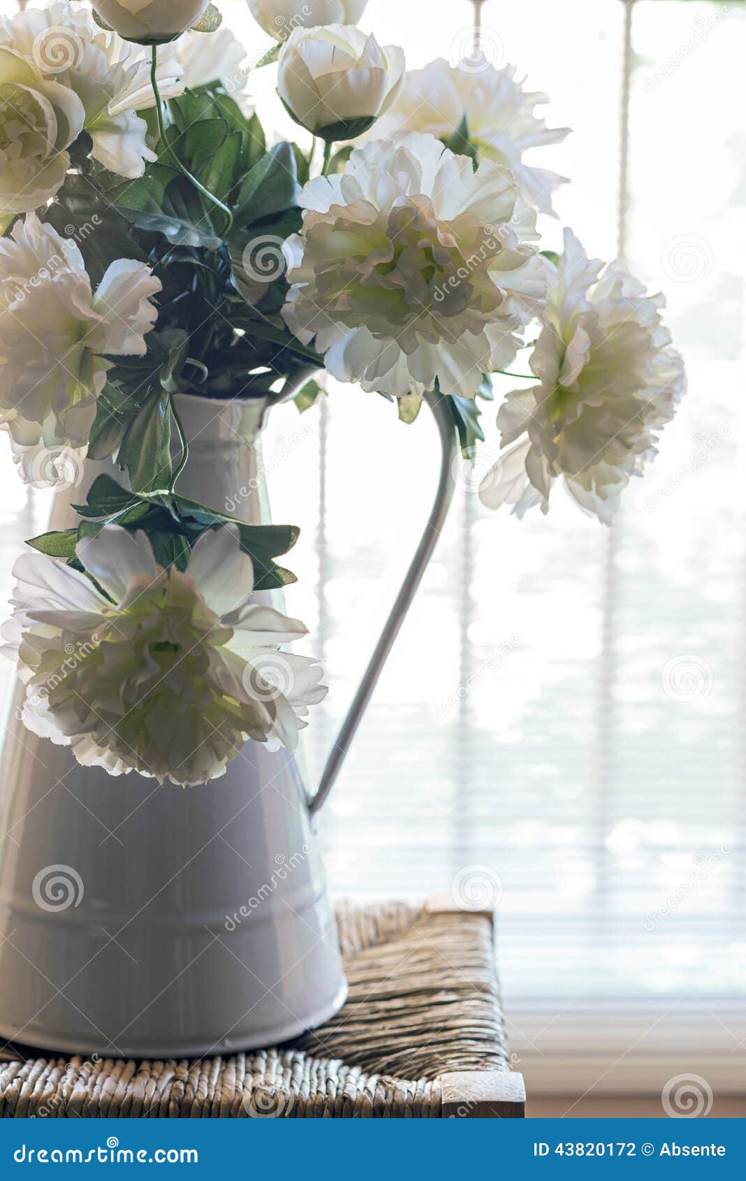 Artificial flowers stock photo. Image of selective, ewer 43820172