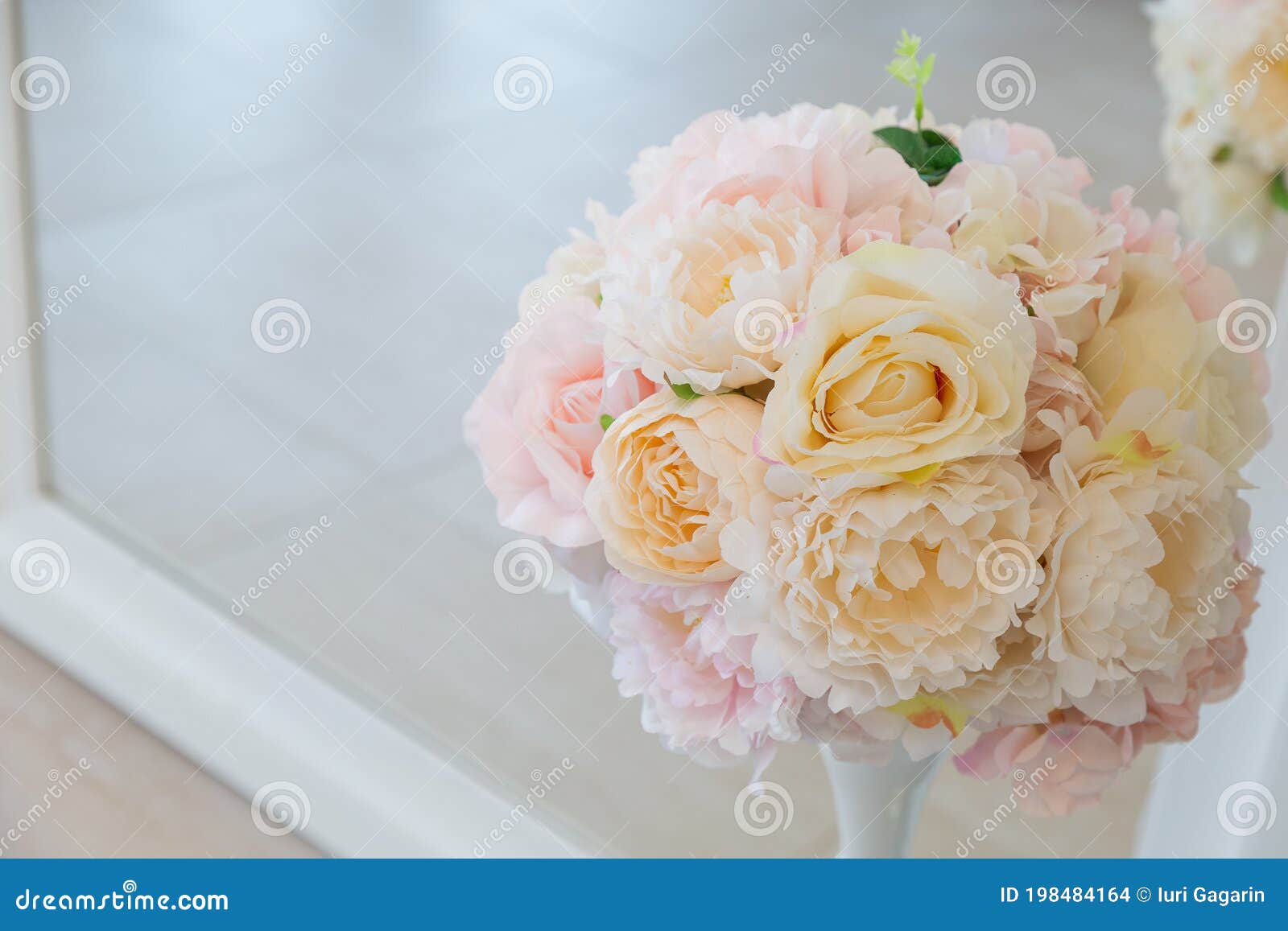 Artificial Flowers in Interior Design Decoration Stock Photo Image of