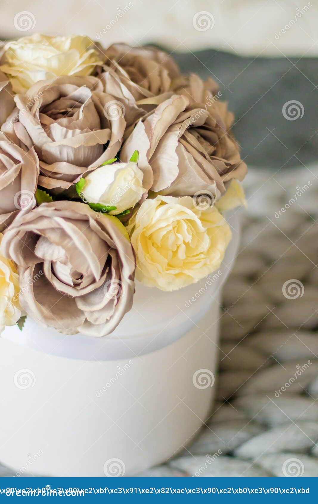 Artificial Flowers Made of Paper . Decoration Stock Image Image of