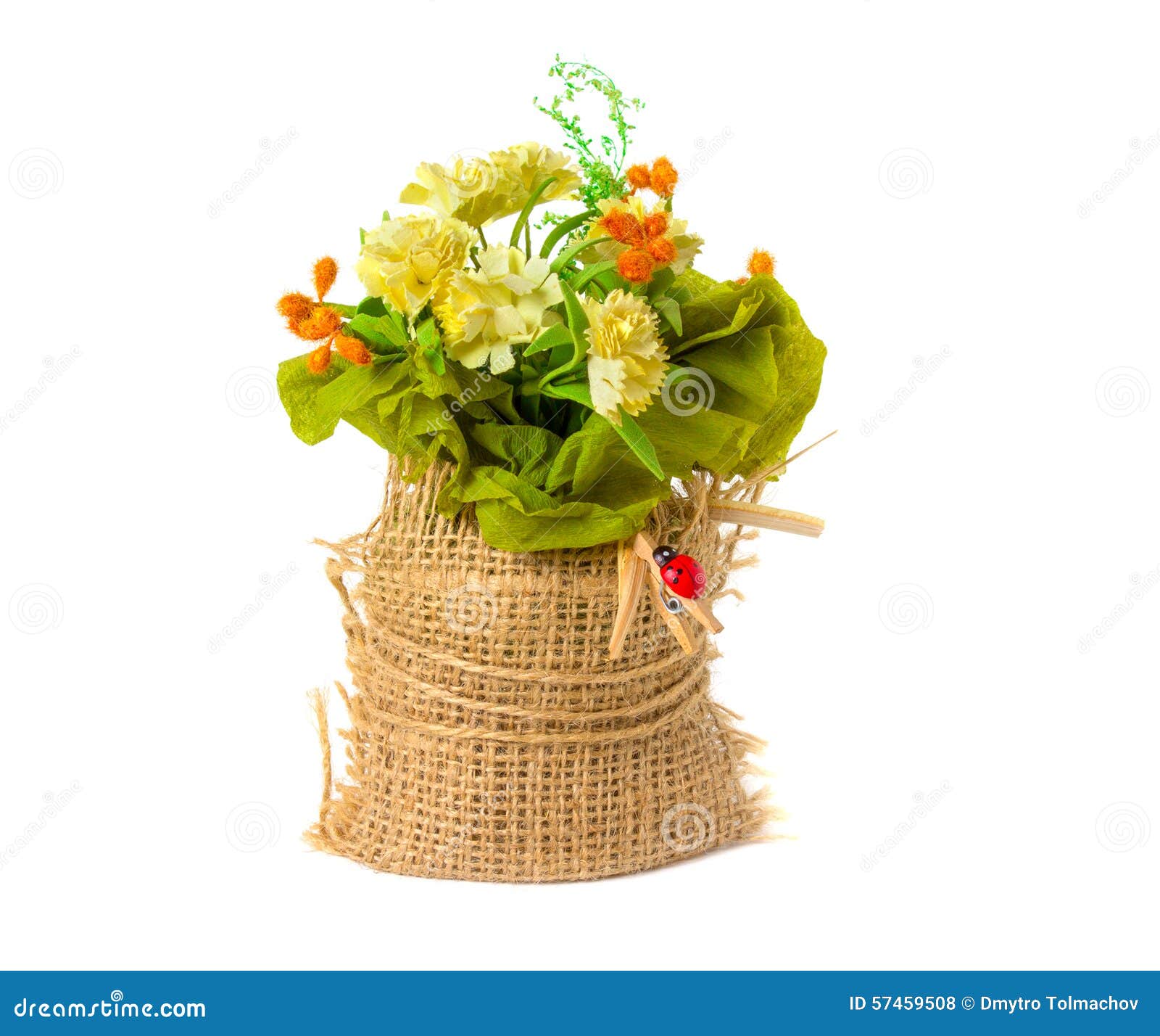 Artificial Flowers Made of Paper in a Rustic Style Stock Photo Image of home, artificial 57459508