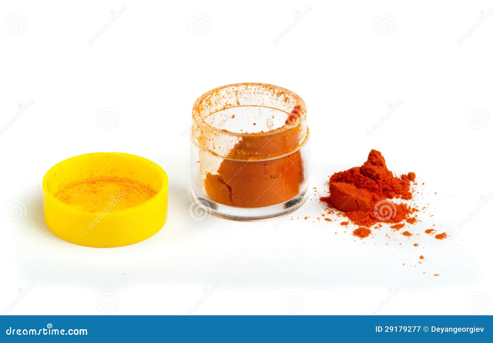 Artificial Food Coloring Pigment or Substances in Pack Stock Image