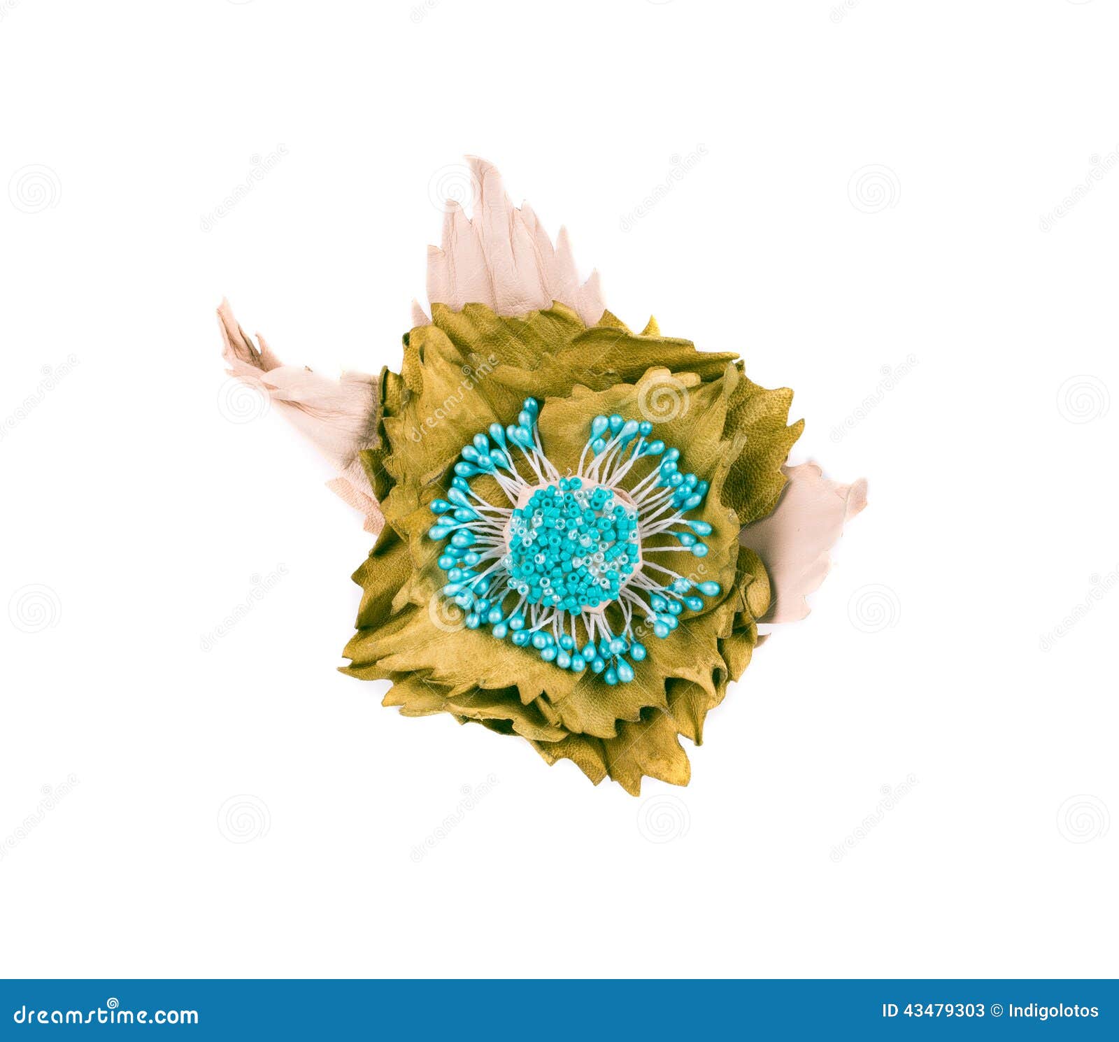 Artificial Green Flower Of Silk. Stock Image Image of pattern
