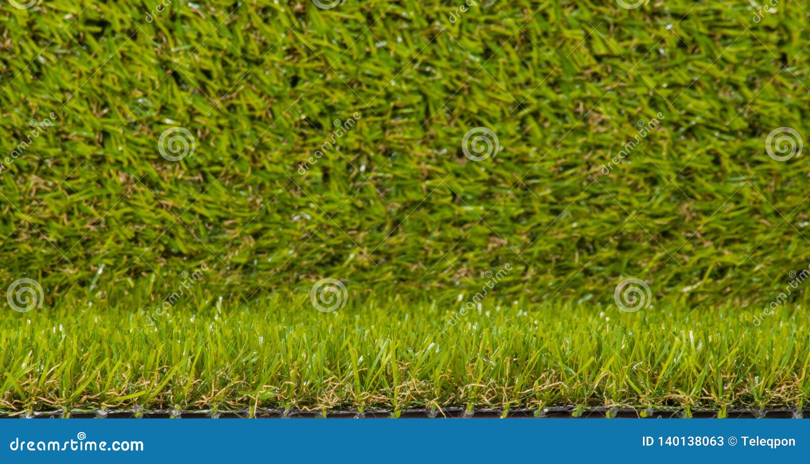 Artificial Green Grass Closeup Artificial Green Turf Stock Image