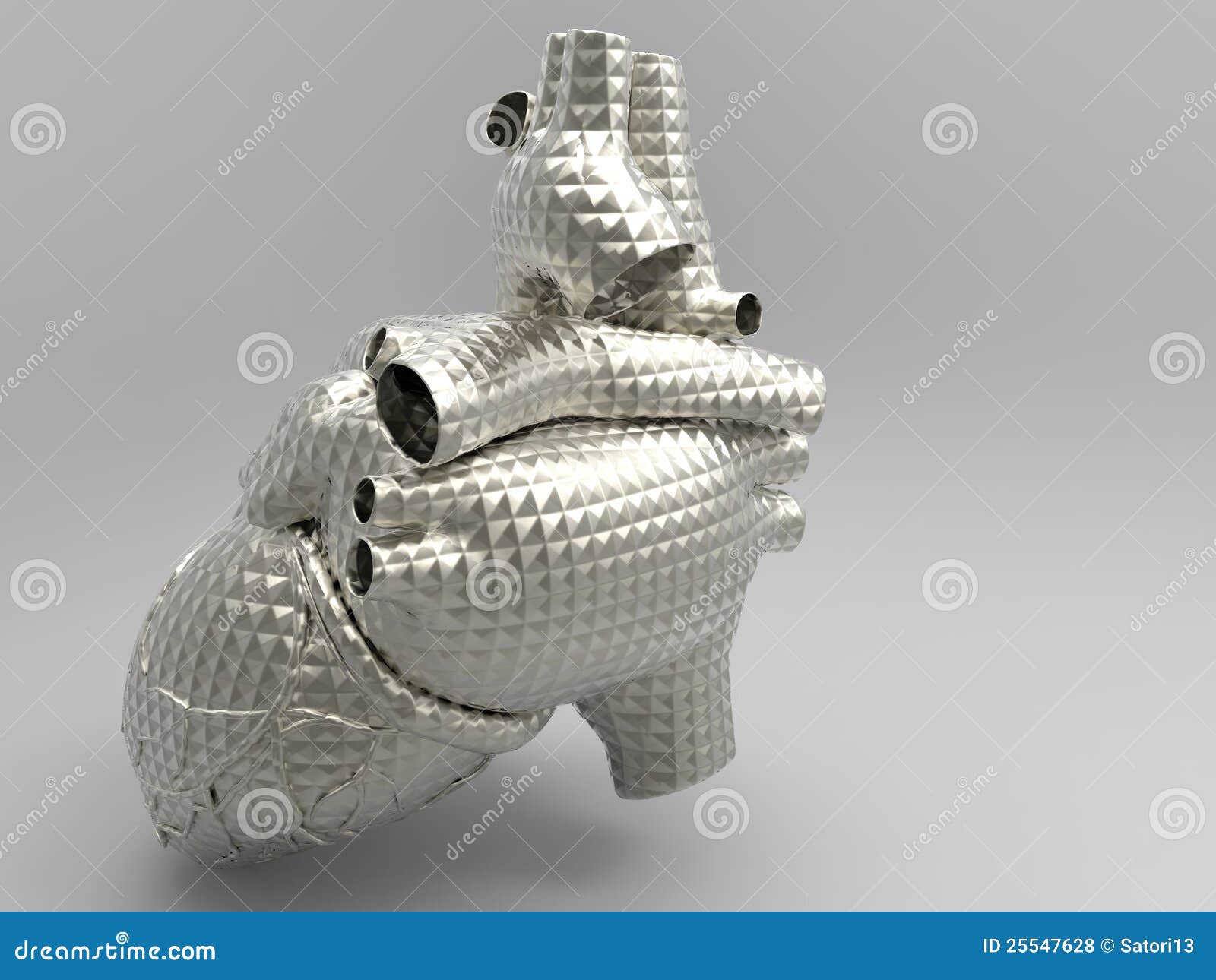 Artificial human heart stock illustration. Illustration of health
