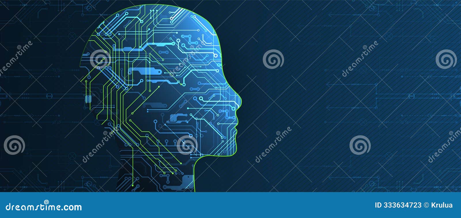 artificial intelligence (ai) and big data concept. machine cyber mind. technology  background