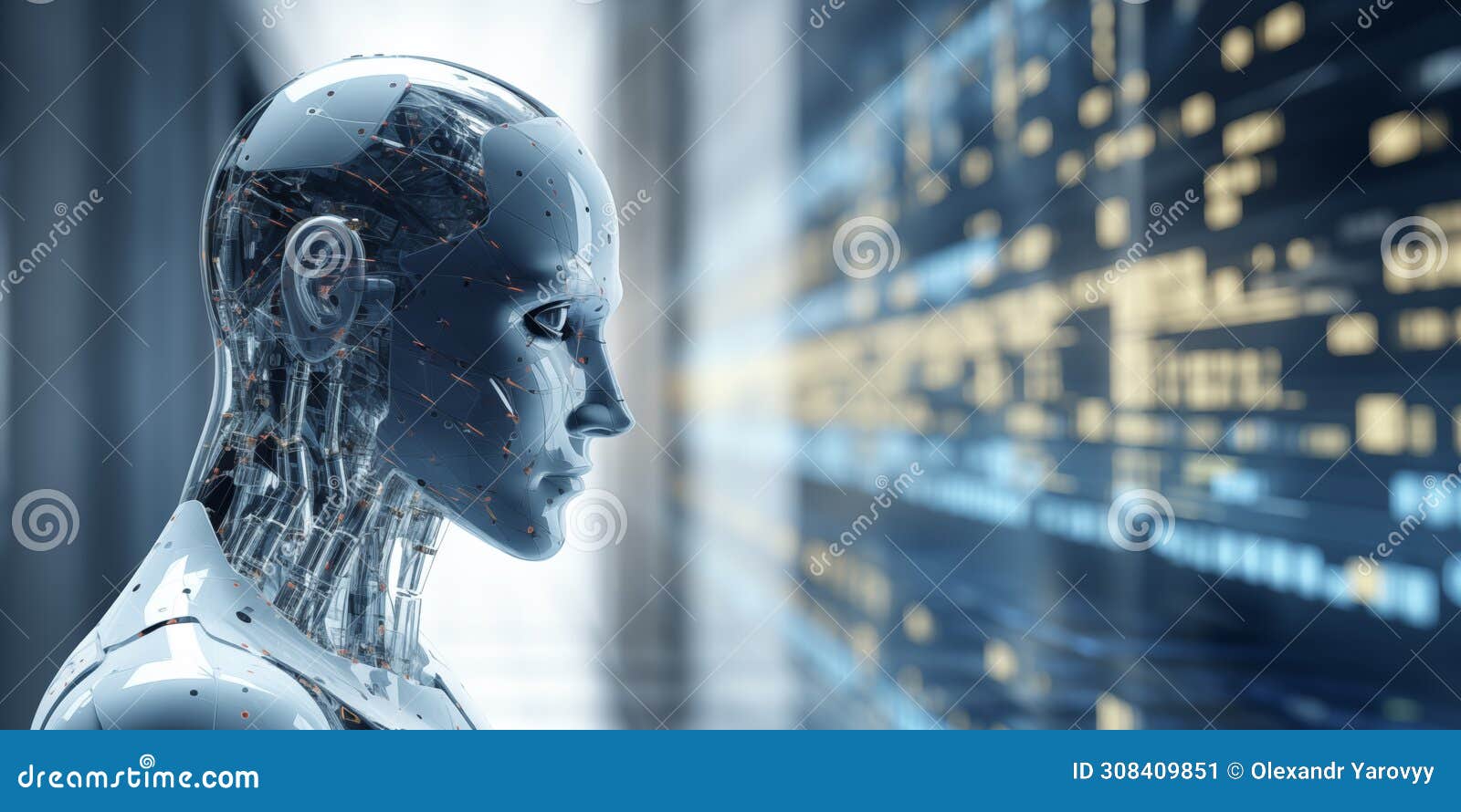 artificial intelligence background.glow of technology. digital life of reason. futuristic robot. programming coding technology