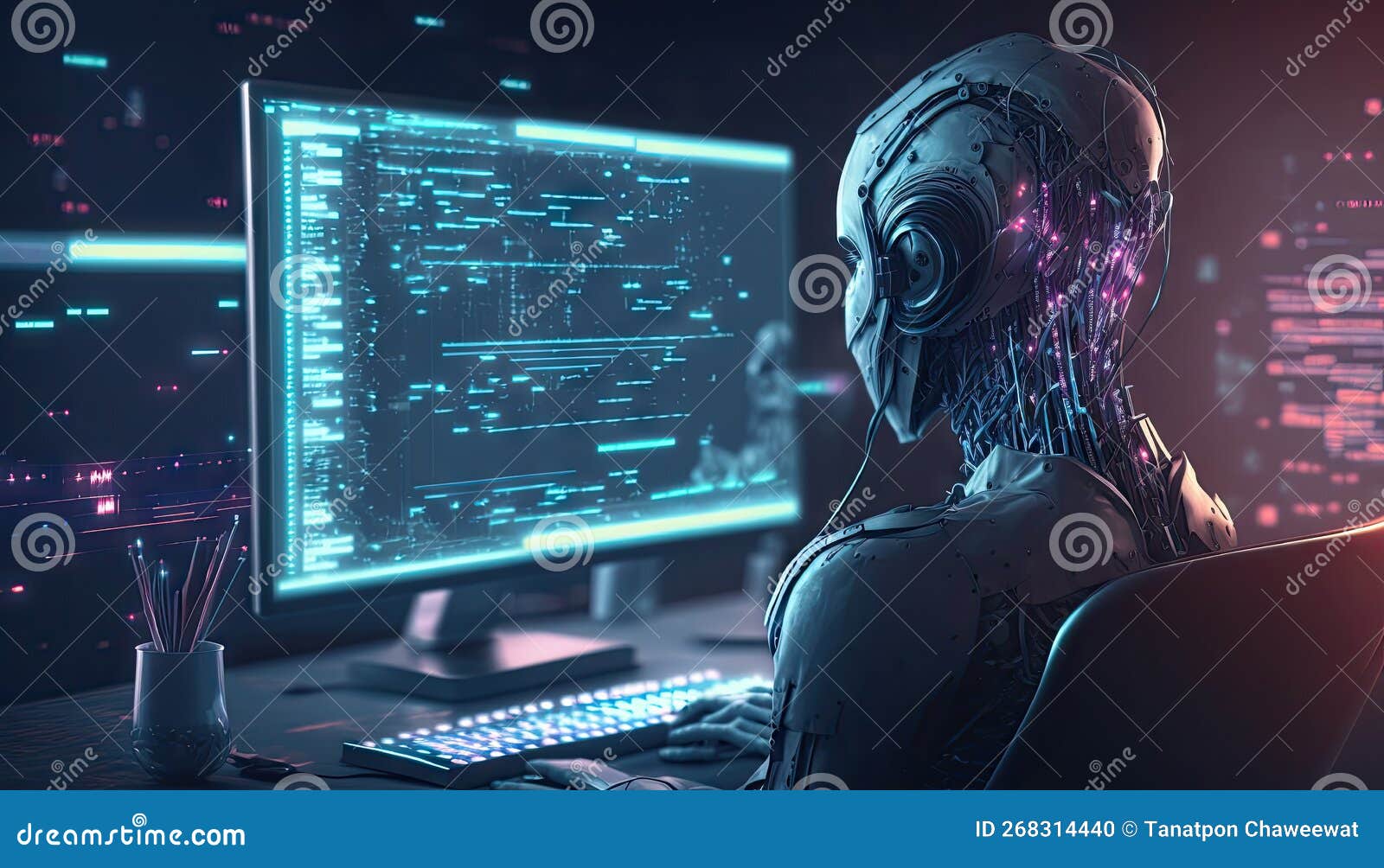 Writing Programming Code On Laptop. Software Source Code. Programming ...