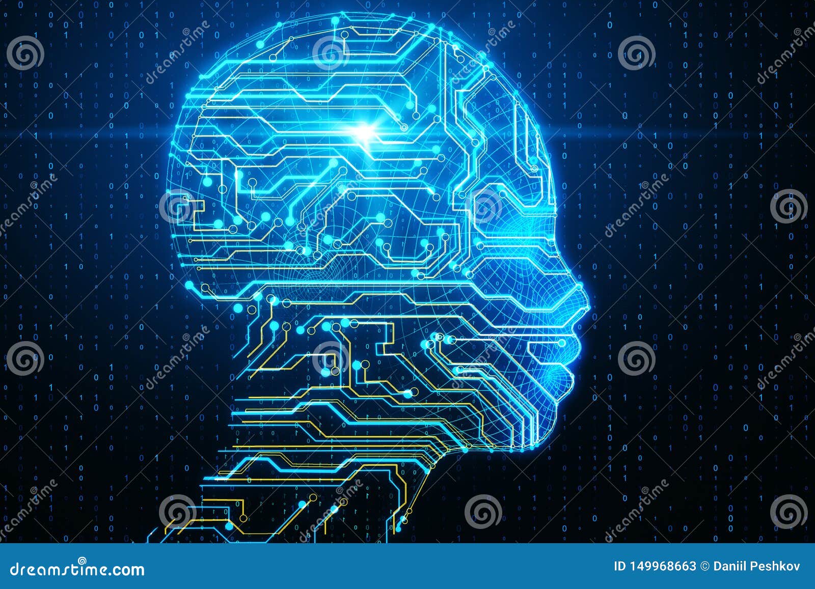 Artificial Intelligence and Hardware Concept Stock Illustration