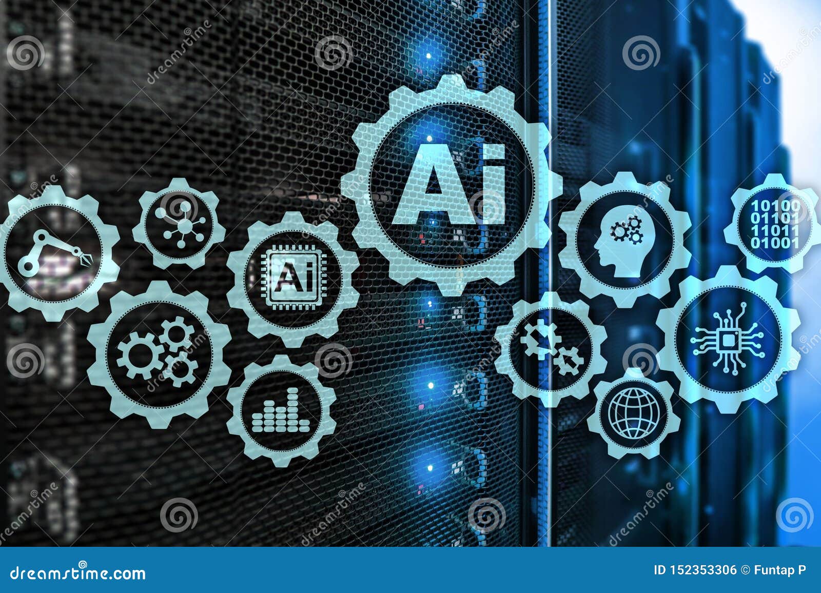 Artificial Intelligence Hitech Business Technologies Concept