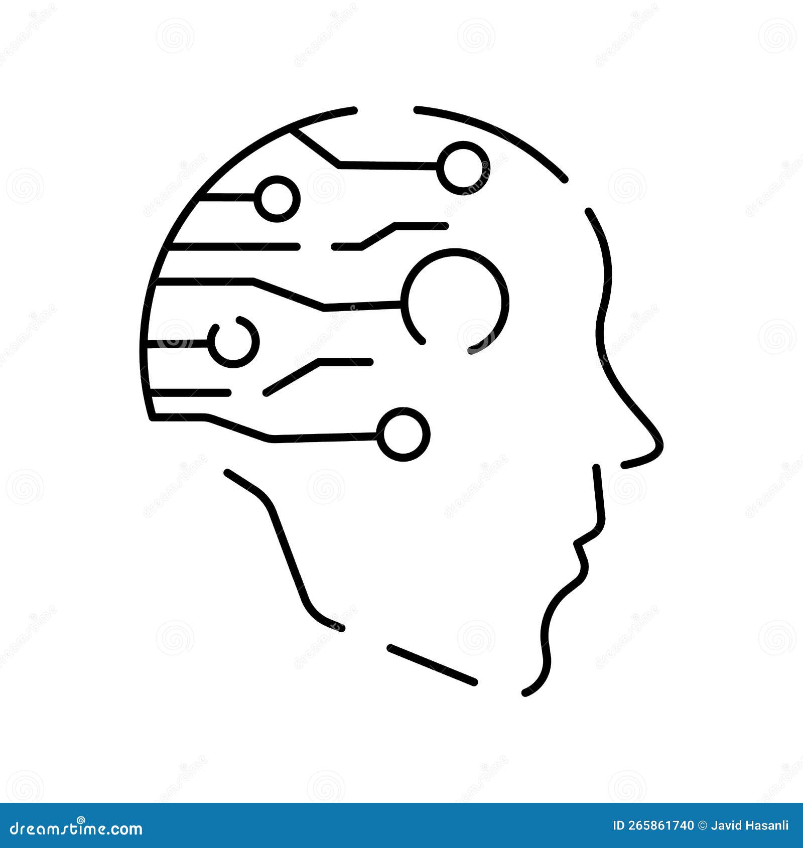 Artificial Intelligence Related Vector Line Icon. Contains Such Icons ...