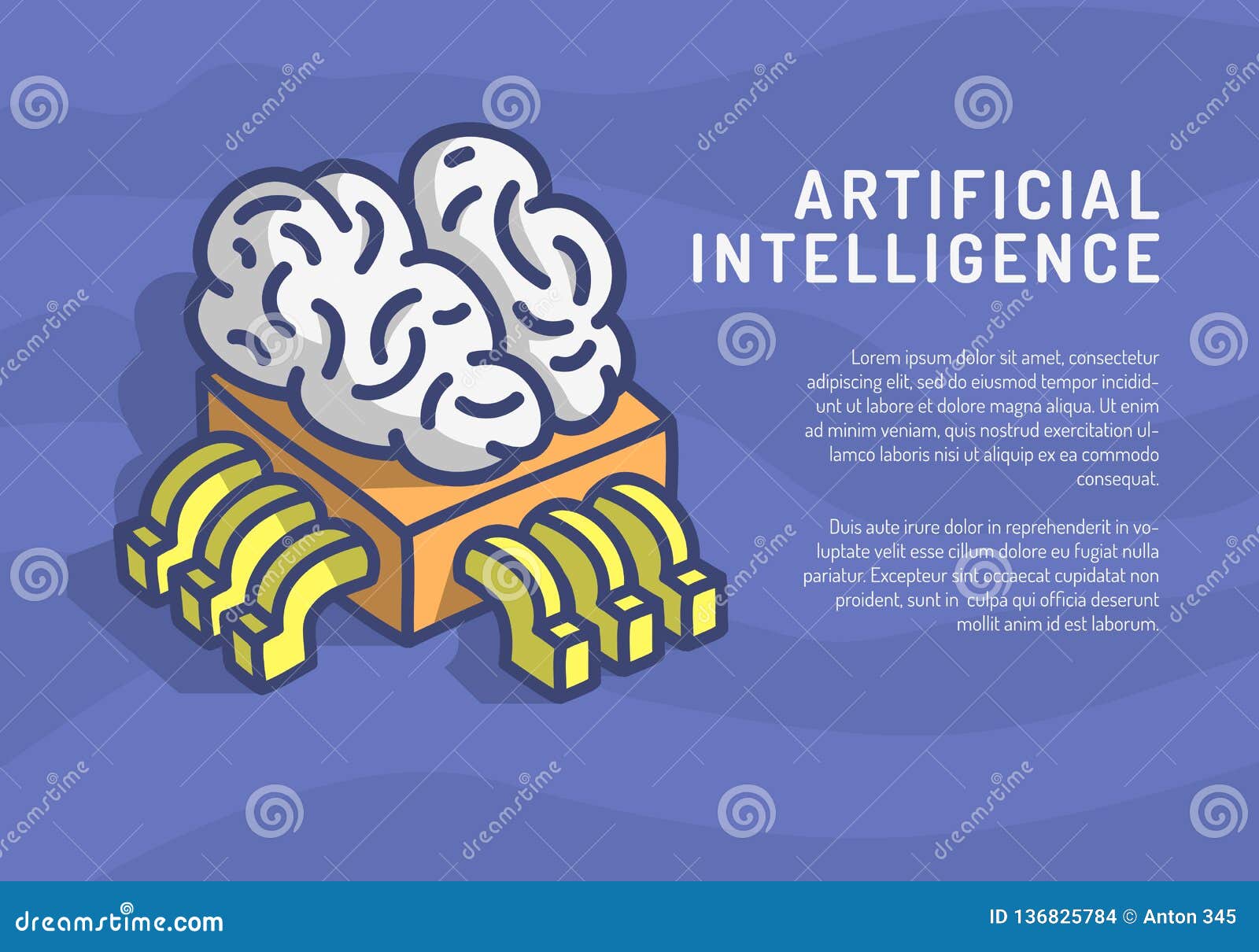 Artificial Intelligence Themed Design Hand Drawn Cartoon Funny Illustration  with Computer Cpu Processor Chip and Human Stock Vector - Illustration of  media, intellect: 136825784