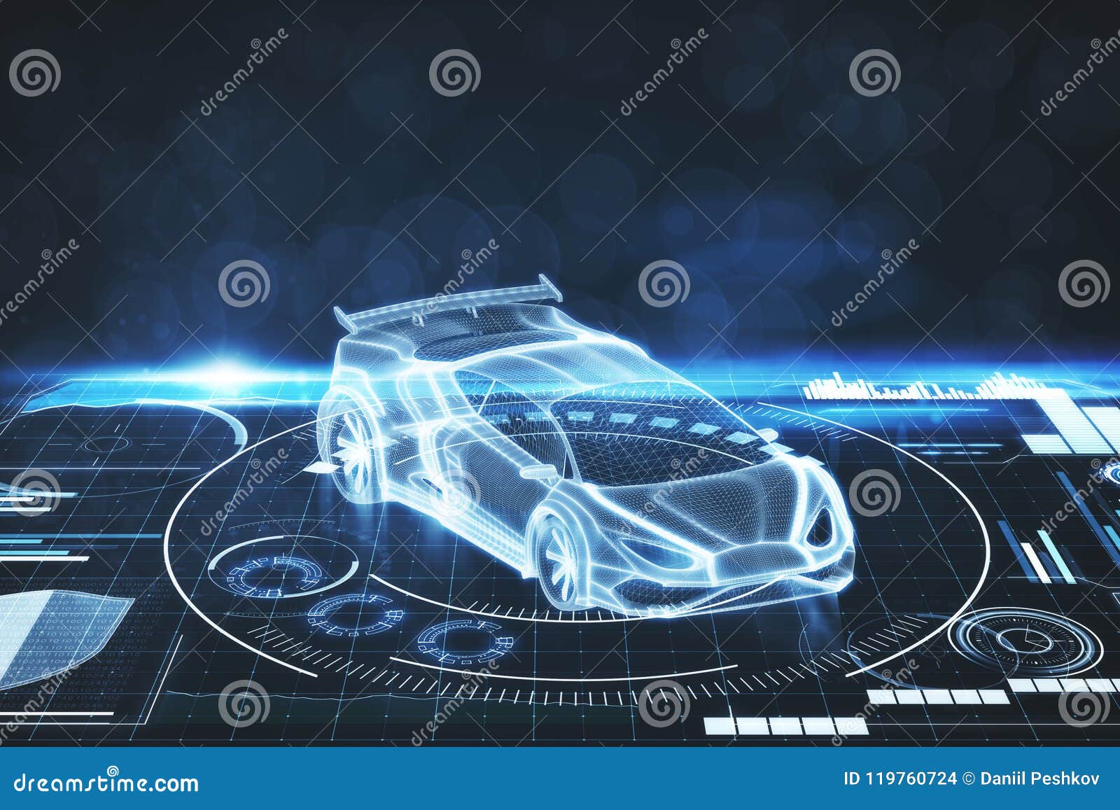 Artificial Intelligence, Transport And Projection Concept Stock