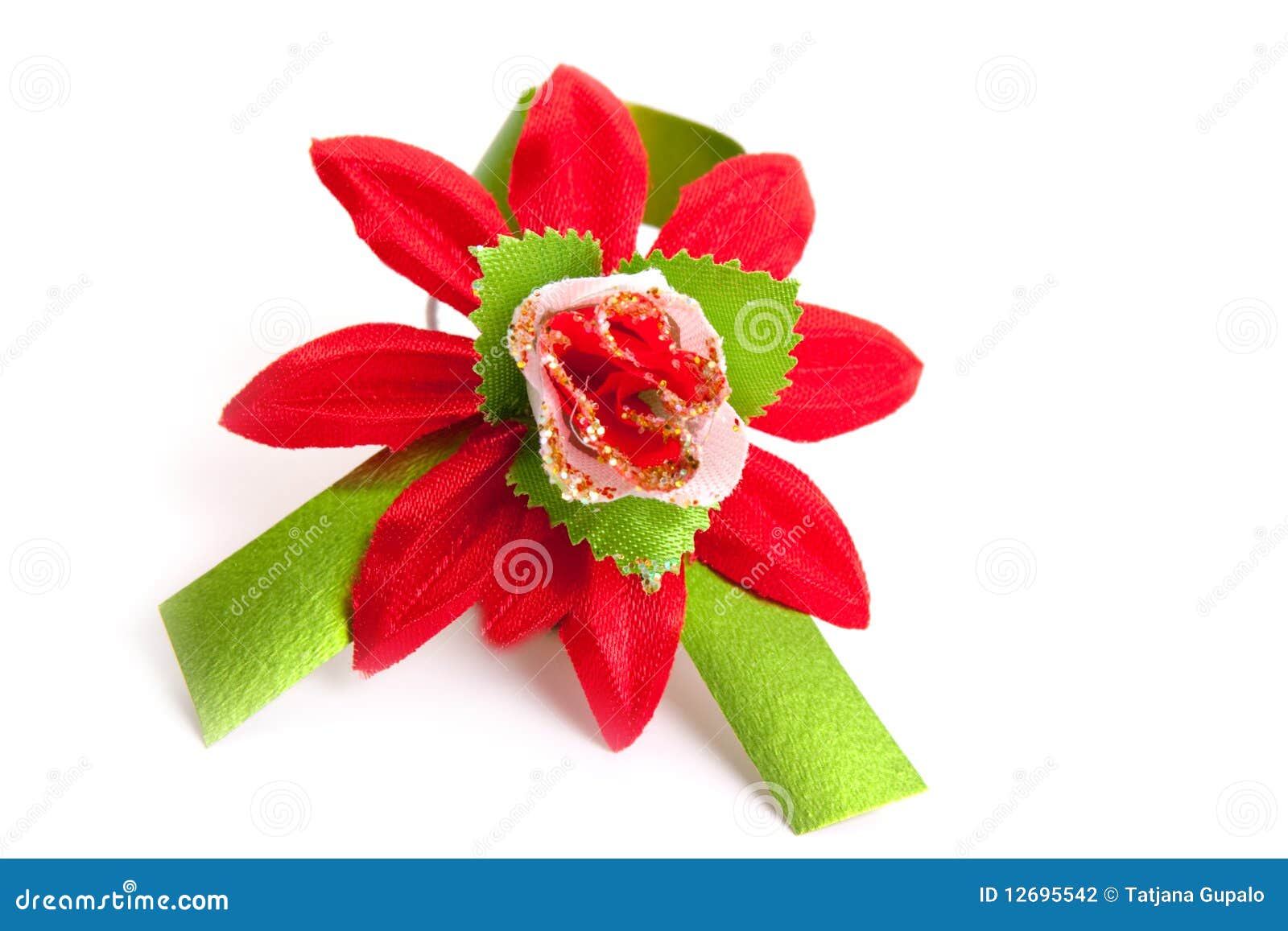 Artificial red flower stock photo. Image of blossom, beautiful 12695542