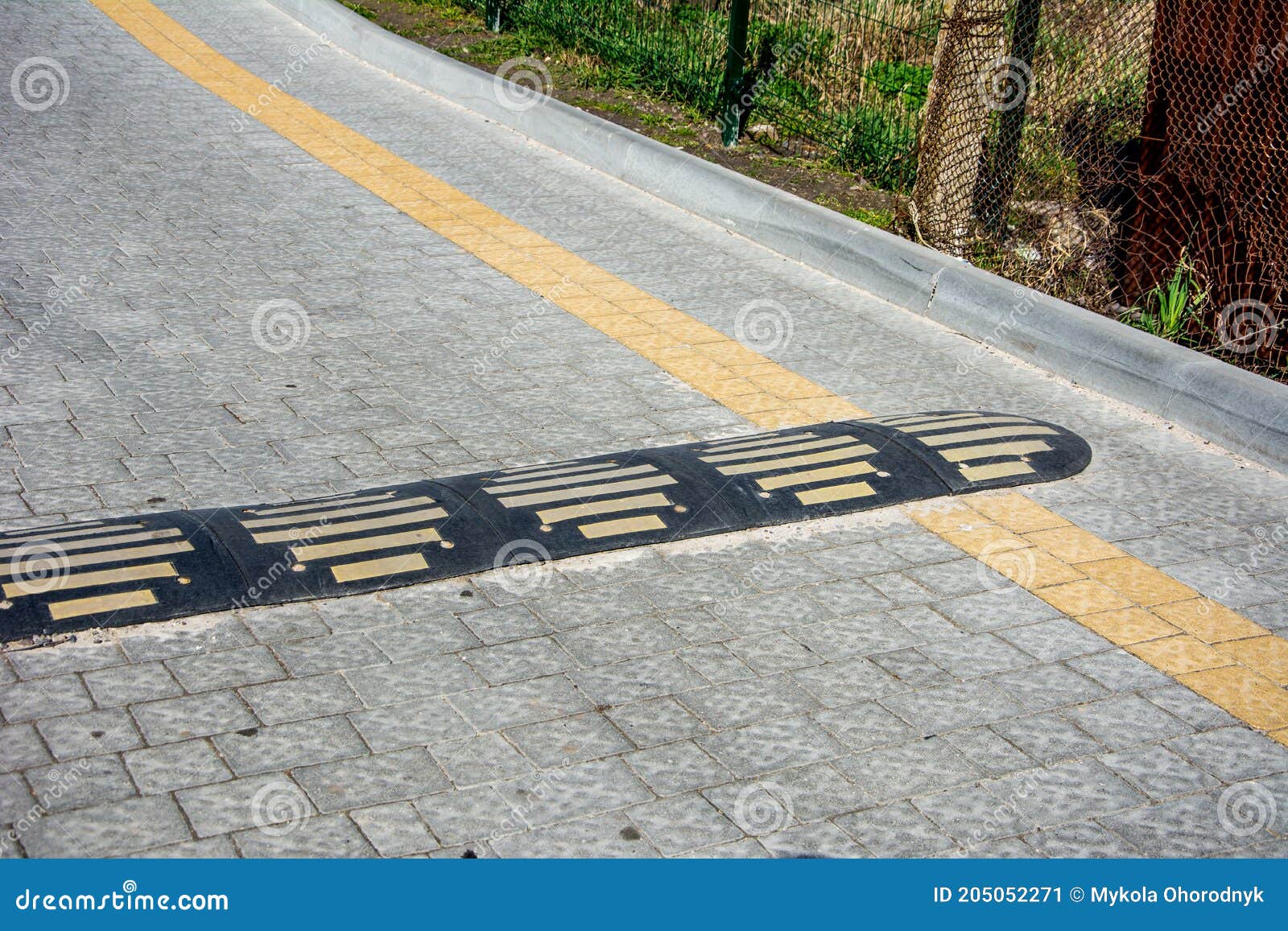 Artificial Road Irregularities for Traffic Speed Control Stock Image ...