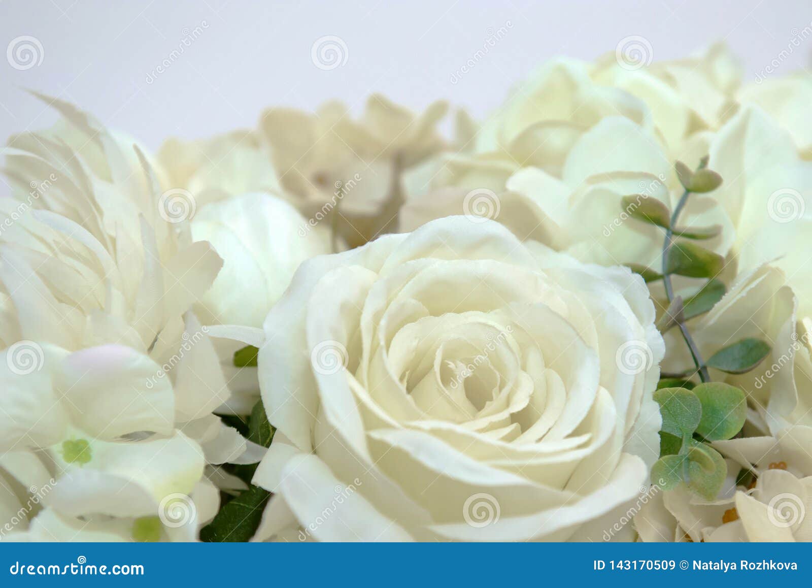 Artificial white roses stock image. Image of elegant 143170509