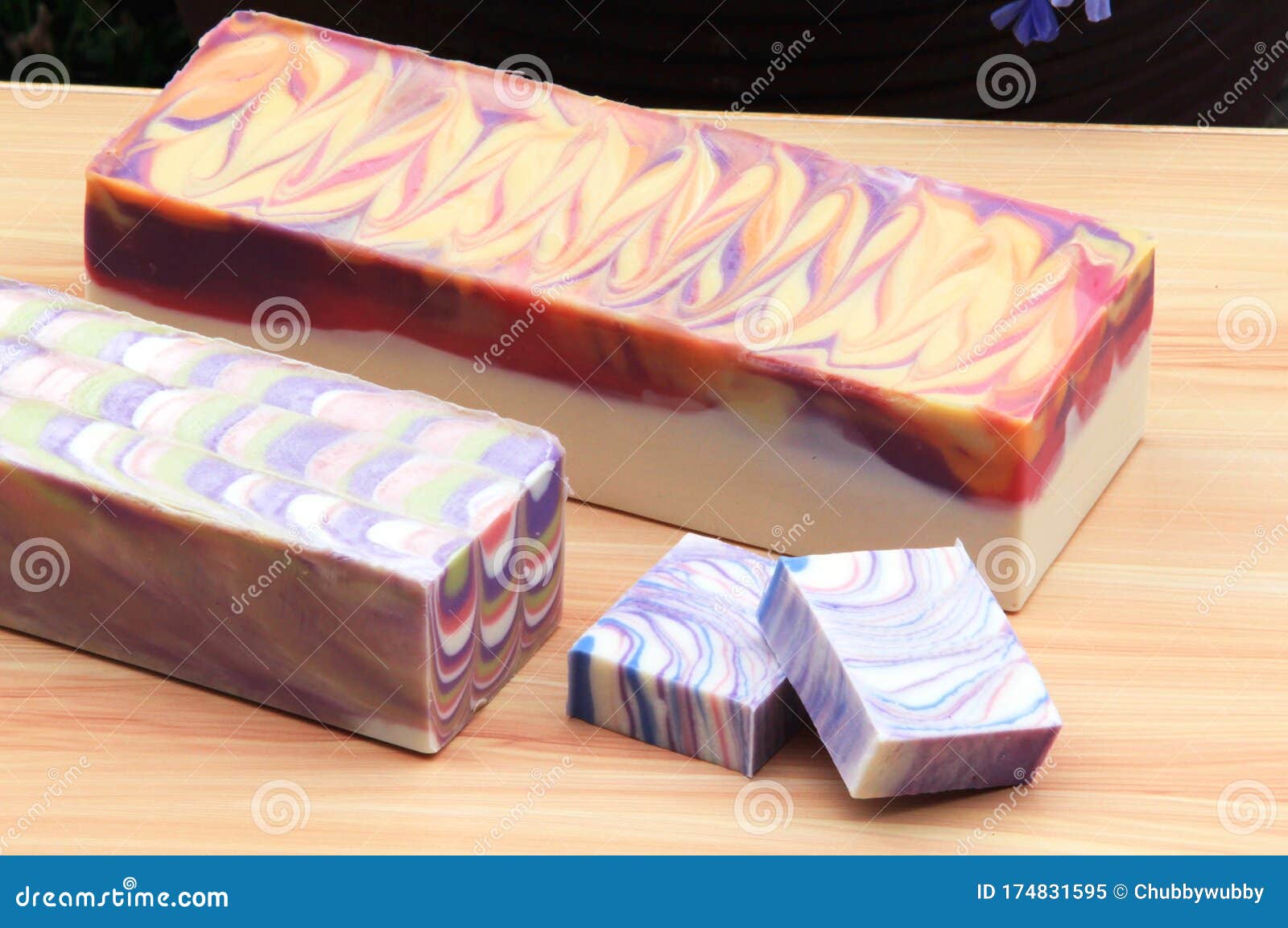 artisanal handmade cold process soap block and bars