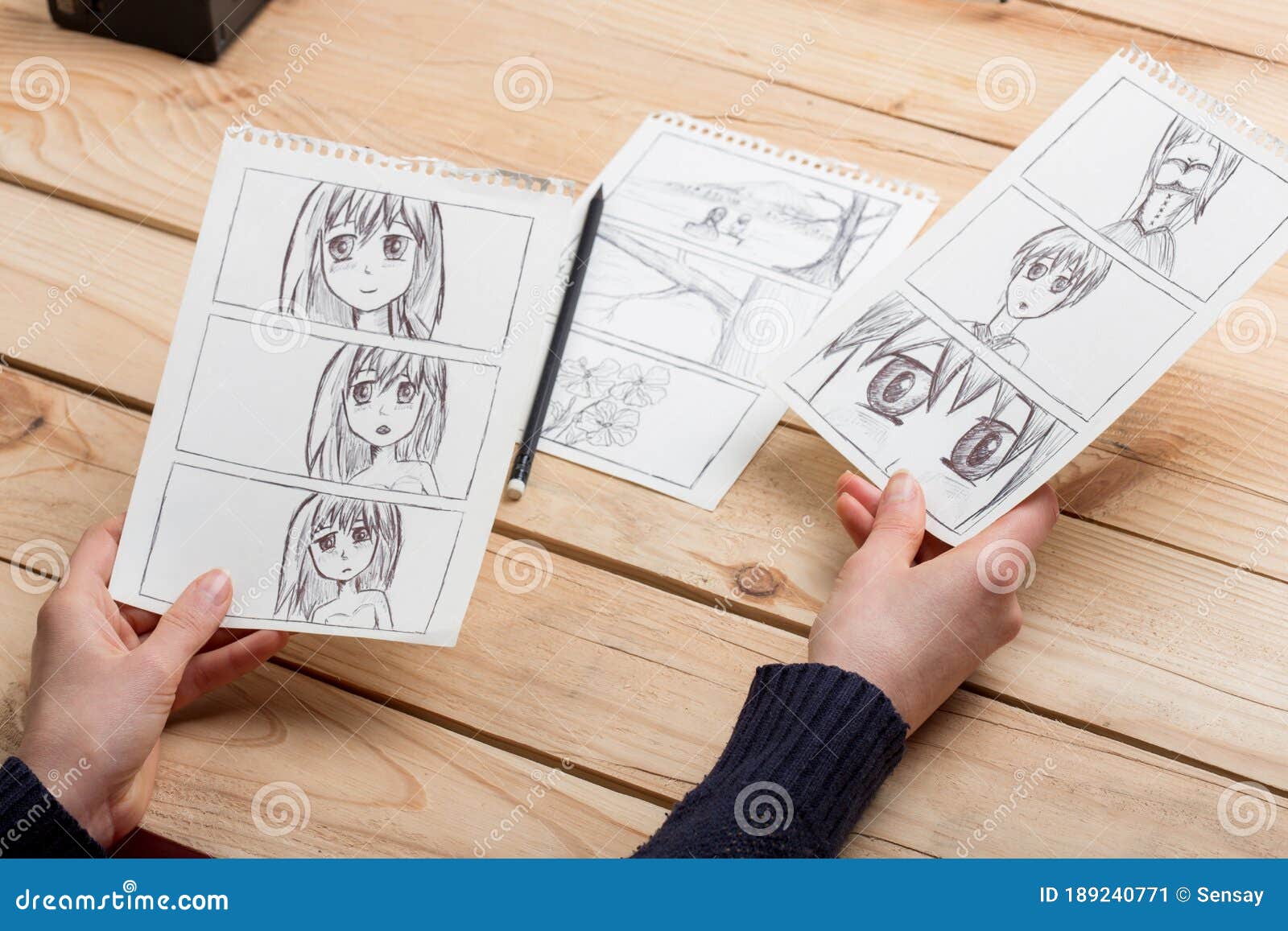 Anime Sketchbook Drawing, Drawing Paper Children